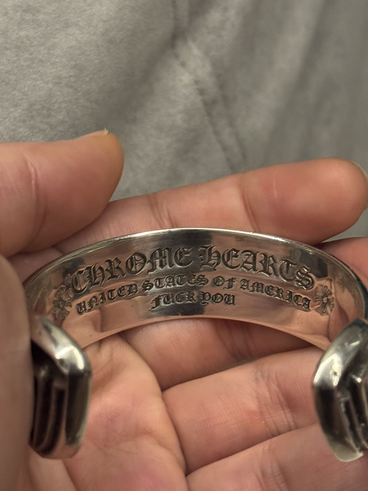 Chrome Hearts Chrome hearts scroll logo bangle Size ONE SIZE - 8 Thumbnail