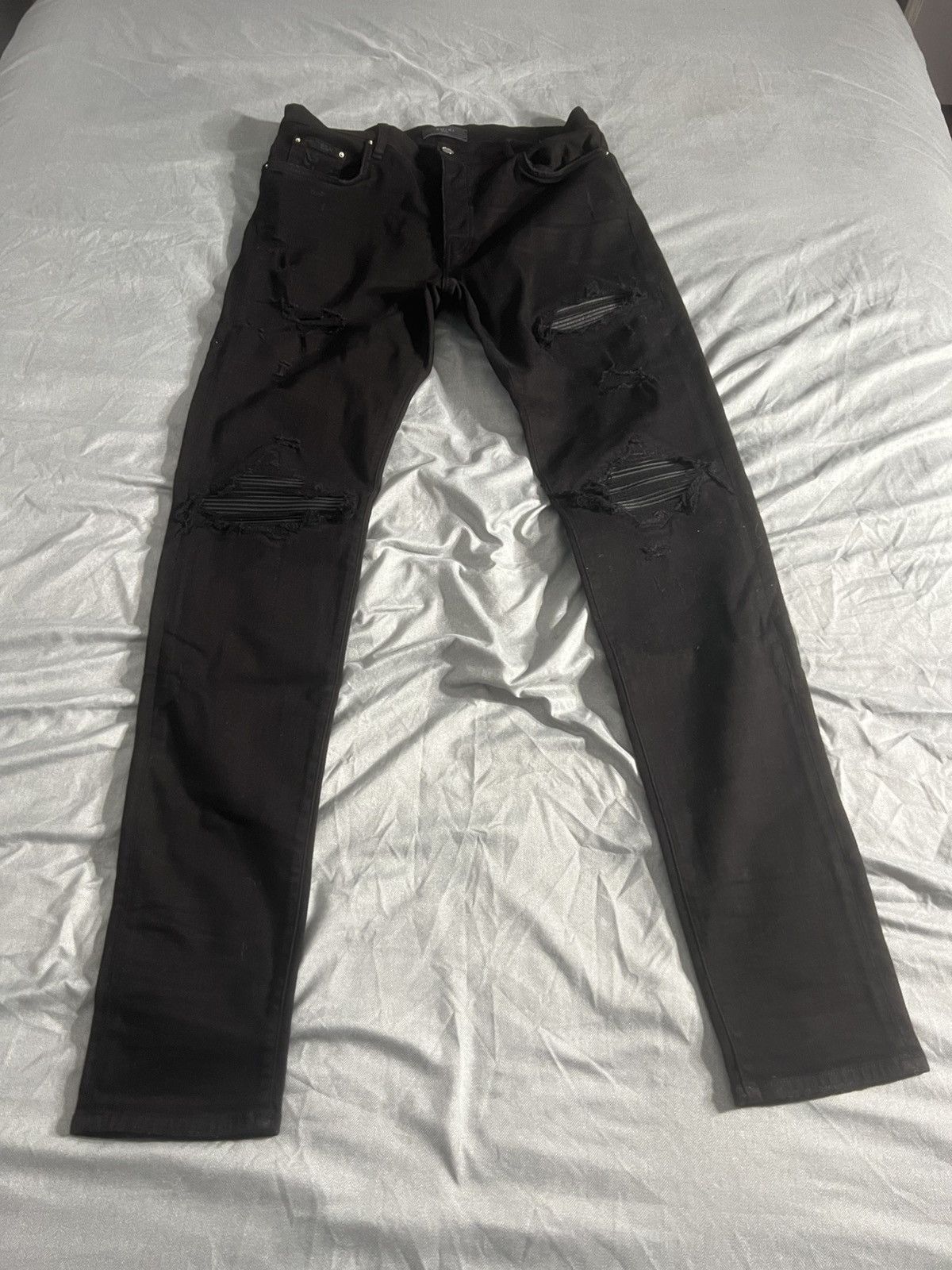 Amiri Amiri mx1 Black on Black Size US 36 / EU 52 - 1 Thumbnail