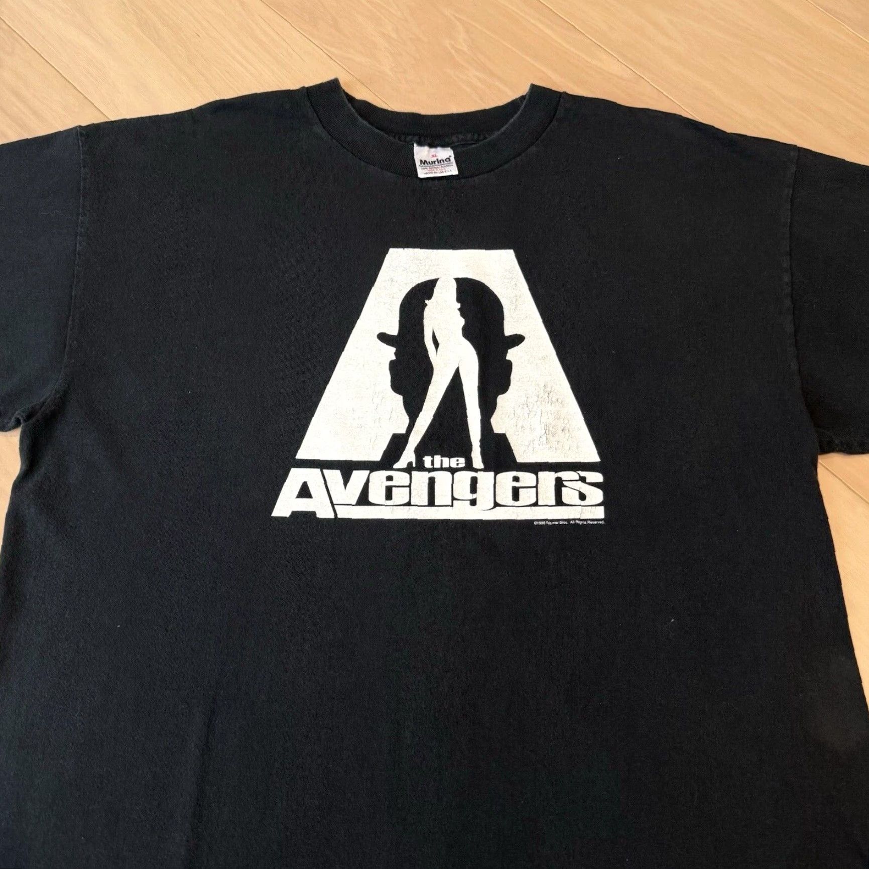 Vintage VINTAGE The Avengers Movie Promo Shirt XL Black 90s Uma Thurman Sean Connery Spy T-Shirt Men Short Sleeve Logo Crew Neck Cotton Knit Size US XL / EU 56 / 4 - 3 Thumbnail