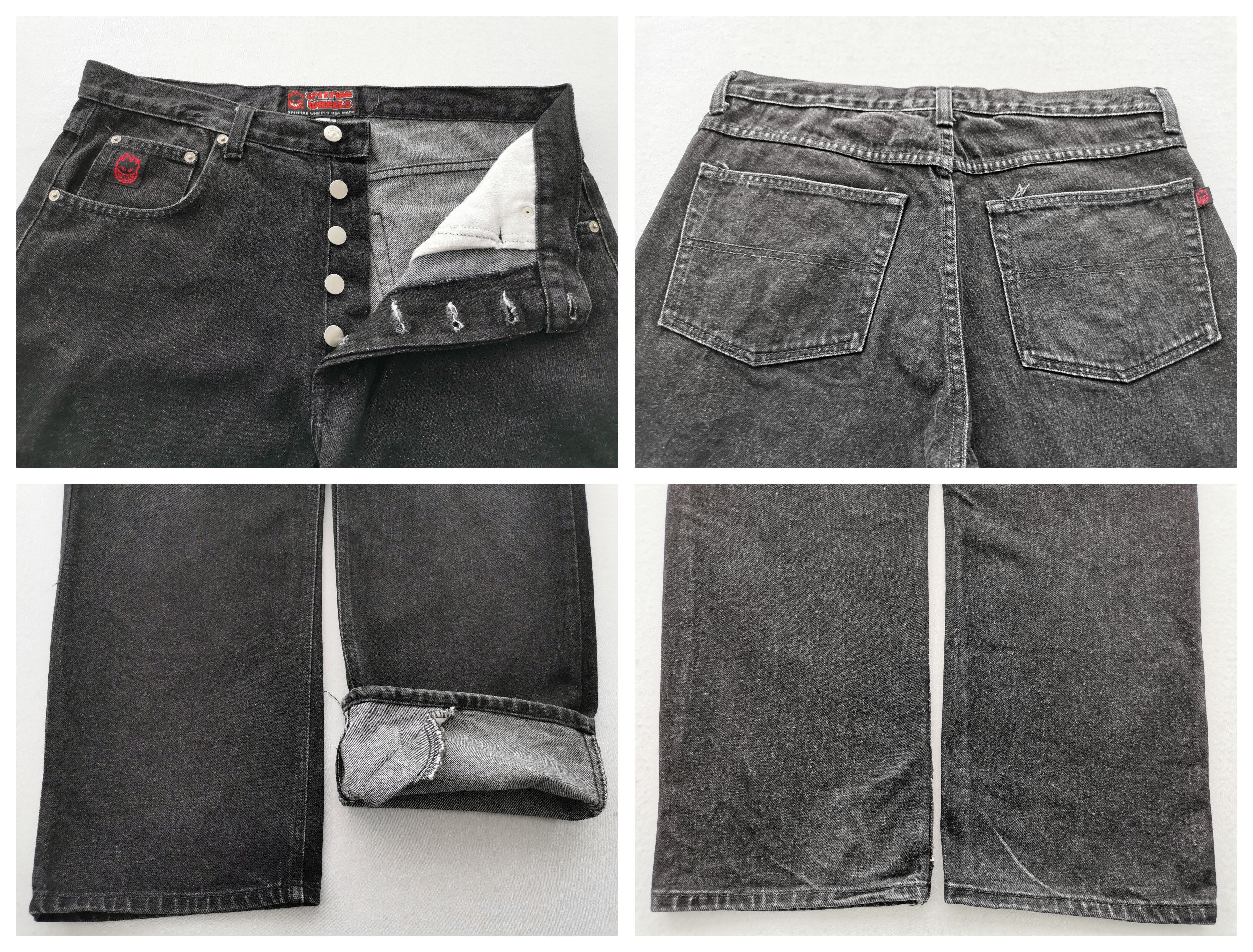 Spitfire Vintage 90's Spitfire Wheels Skate Denim Made In USA Size 34 Size US 34 / EU 50 - 8 Thumbnail