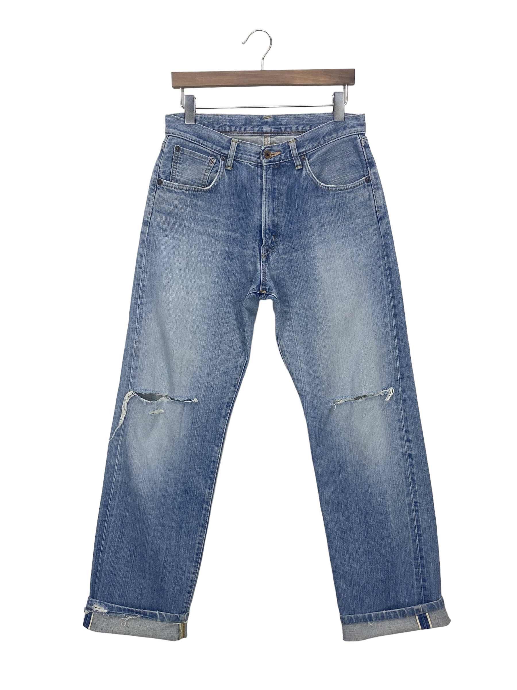 Edwin × Vintage Edwin Selvedge Denim Japanese Distressed Pants Japan Made Size US 30 / EU 46 - 1 Thumbnail