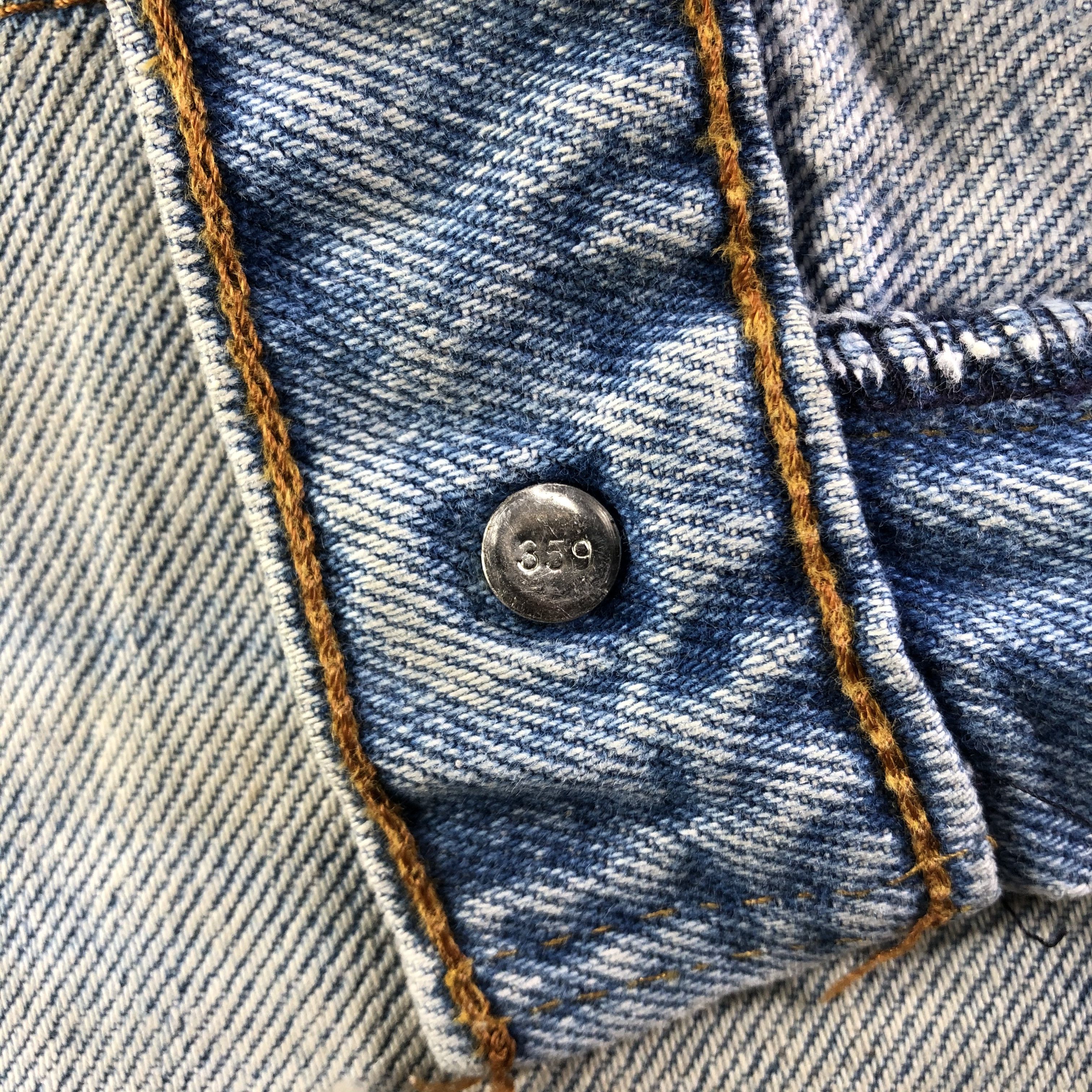 Levi's Vintage Levis 505 Jeans Rusty Blue Denim KJ2484 Size US 29 - 10 Thumbnail