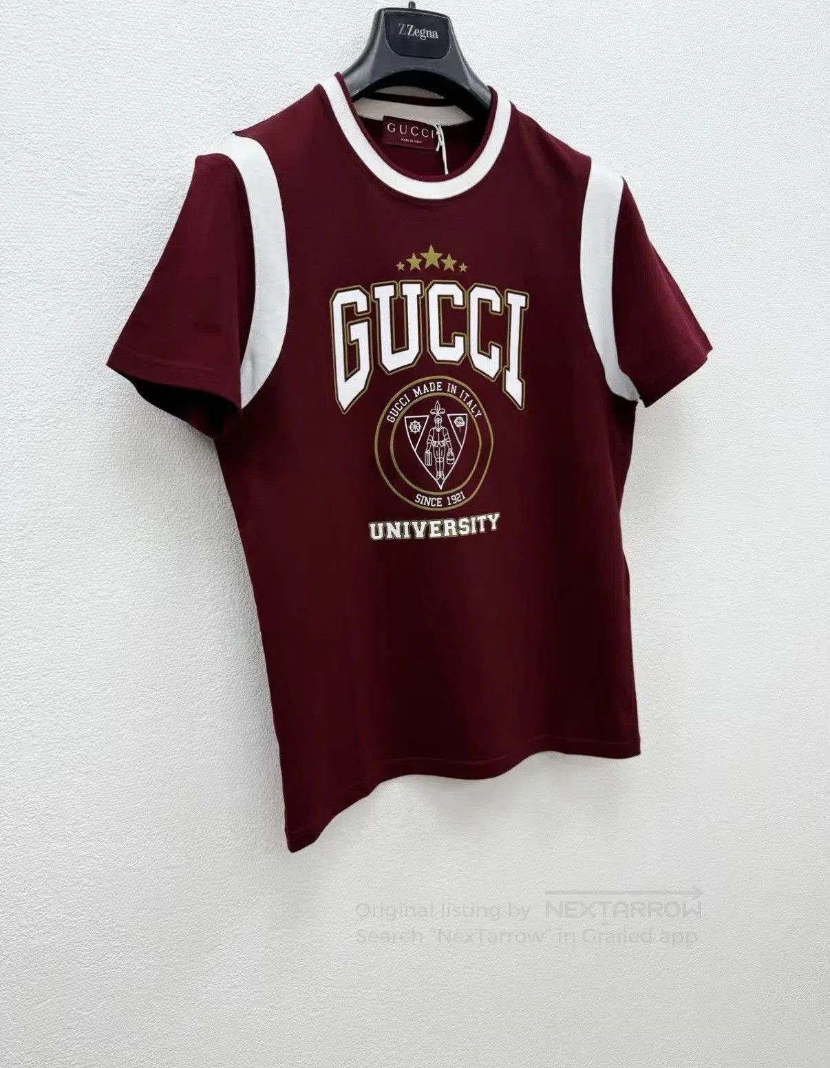 Gucci Red Short Sleeve University Print Shirt. Size US S / EU 44-46 / 1 - 2 Thumbnail