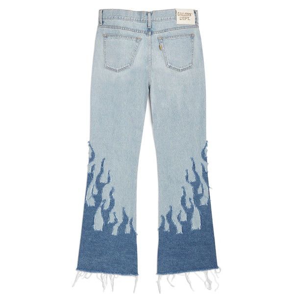 Gallery Dept. o1mle0226 La Flare Denim Pants in Indigo Blue Size US 32 / EU 48 - 2 Thumbnail