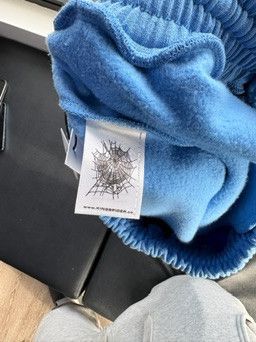 Sp5der Sp5der "OG Web" V2 Sweatshort (Dusty Blue) Size US 31 - 4 Thumbnail