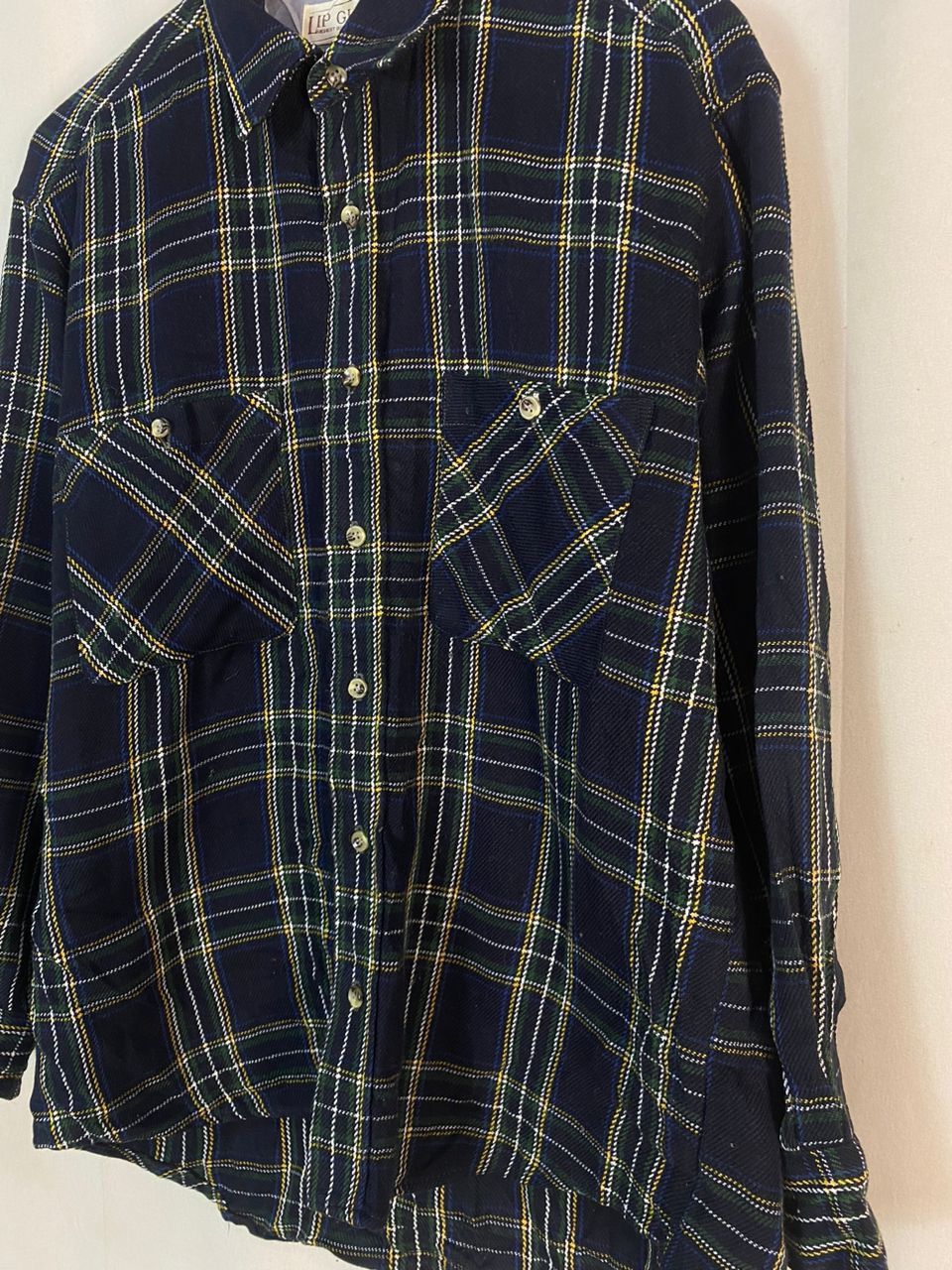 Flannel × Japanese Brand × Vintage Vintage Lip gloss wool flannel button up shirt Size US L / EU 52-54 / 3 - 5 Thumbnail