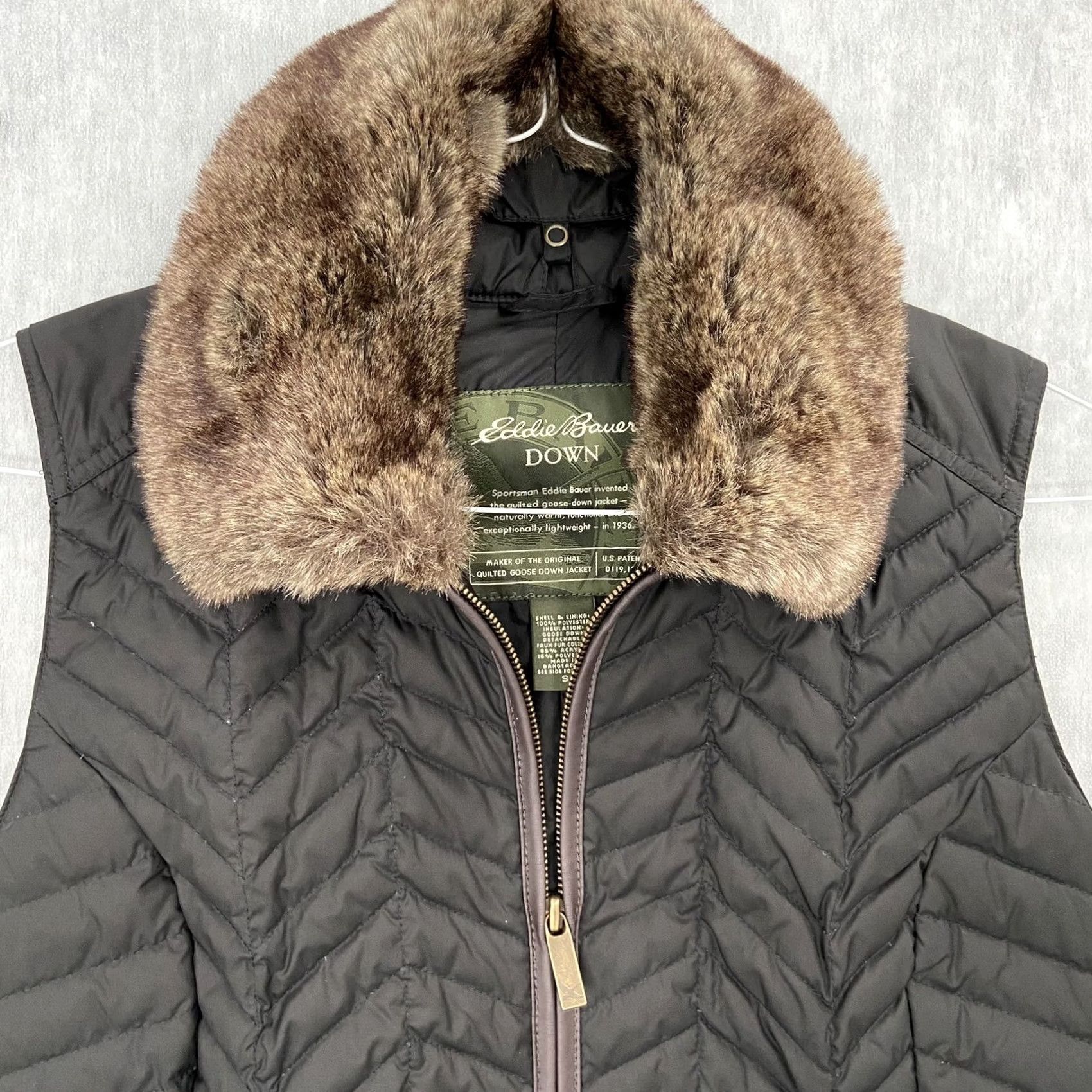 Eddie Bauer Eddie Bauer Jacket Womens Small Black Quilted Goose Down Coat Long Hooded Ladies Size S / US 4 / IT 40 - 4 Thumbnail