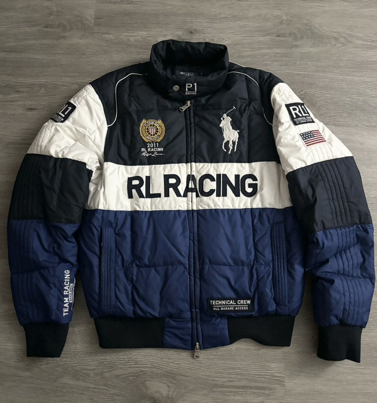 Polo Ralph Lauren Polo Ralph Lauren P1 RL Racing Jacket 1992 Stadium Pwing  | Grailed