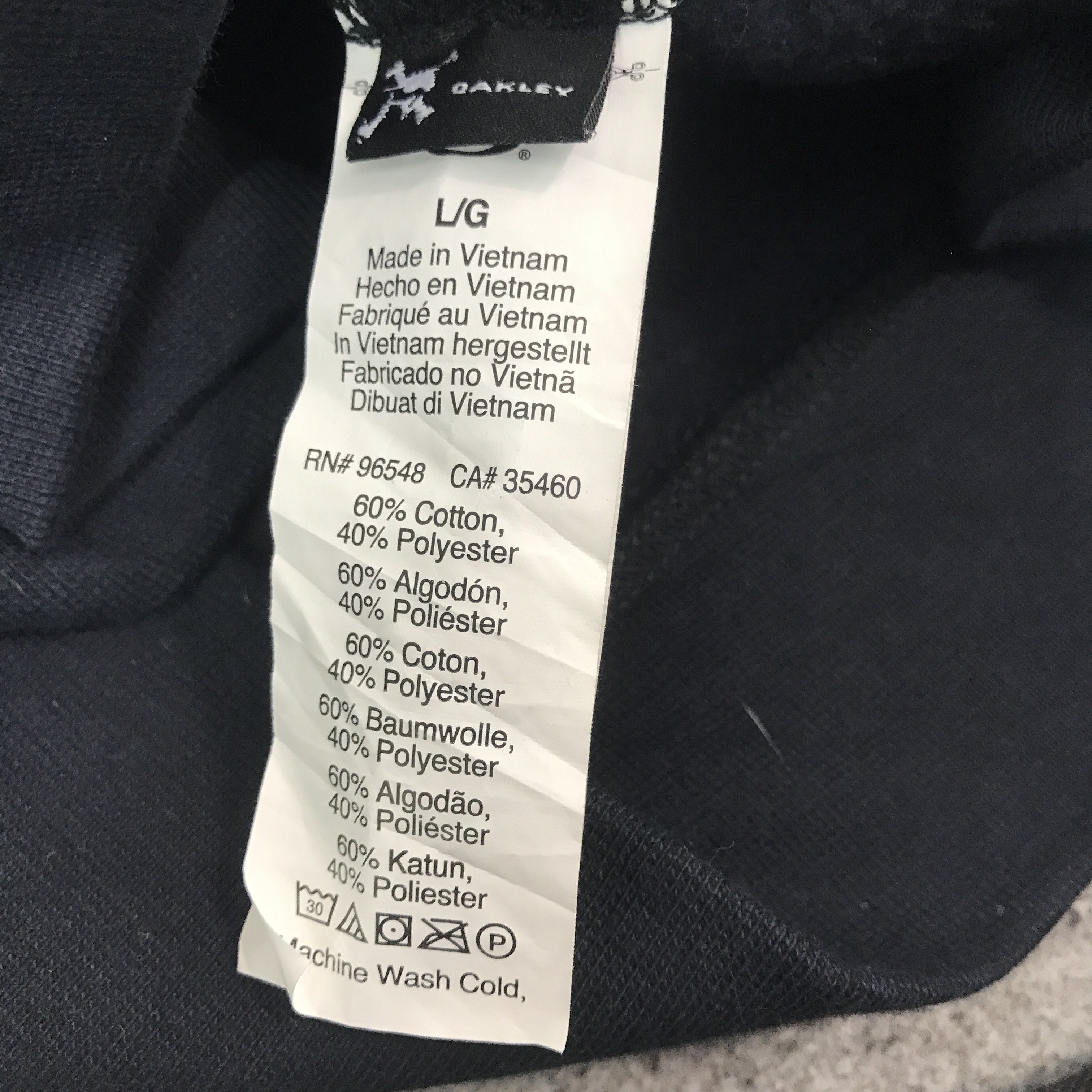 Oakley Rare🔥Oakley Black hoodie sweatshirt Jacket Size US L / EU 52-54 / 3 - 9 Thumbnail