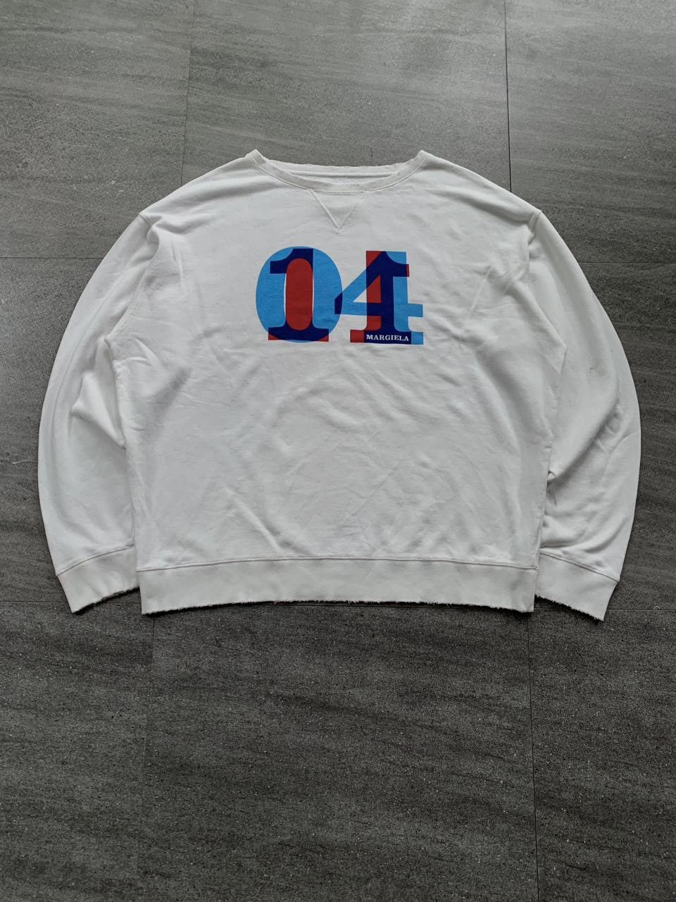 Maison Margiela FREE TAX! 3D Number Logo Oversized Crewneck Size US XL / EU 56 / 4 - 1 Thumbnail