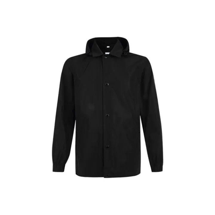 Burberry Burberry Black Hooded Casual Jacket Size US L / EU 52-54 / 3 - 1 Thumbnail
