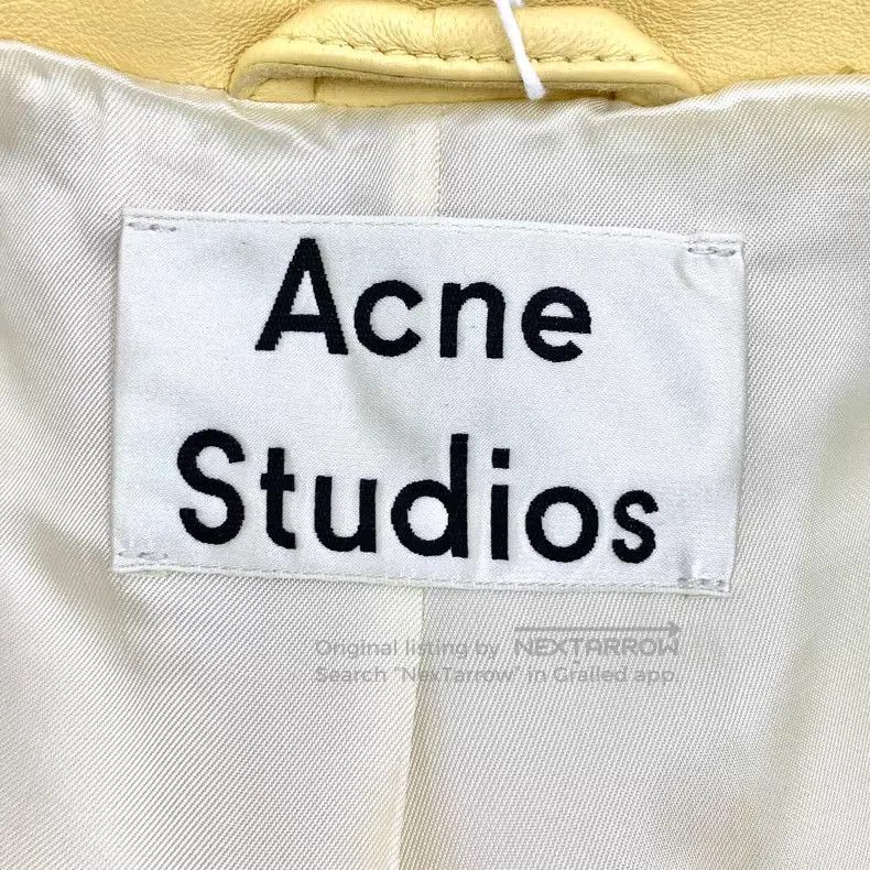 Acne Studios Acne Studios Yellow sheepskin leather collar zip long slee Size 4XL / US 24-26 - 5 Thumbnail