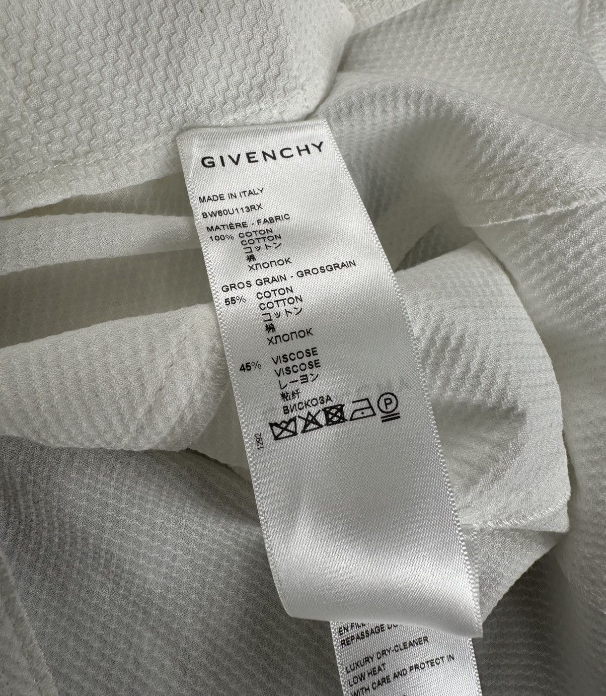 Givenchy Givenchy - Cut Out Slim - Button Down Shirt - Pearl White Size XXS / US 00 / IT 34 - 16 Thumbnail