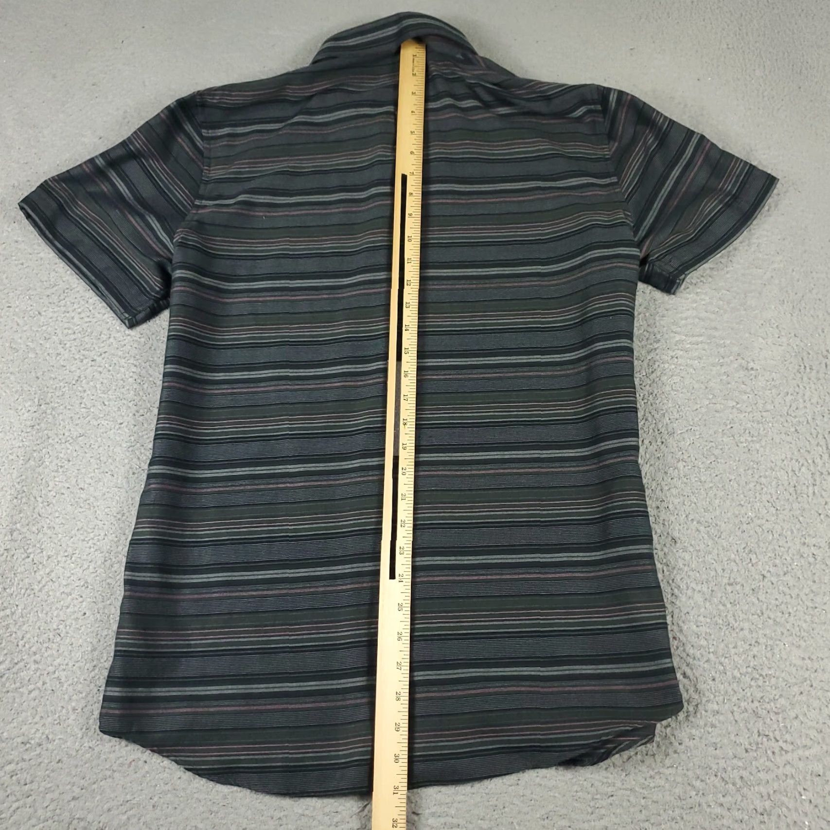 TravisMathew Travis Mathew Shirt Mens Size Large Black Striped Button-Up Short Sleeve Casual Business Formal Size US L / EU 52-54 / 3 - 3 Thumbnail