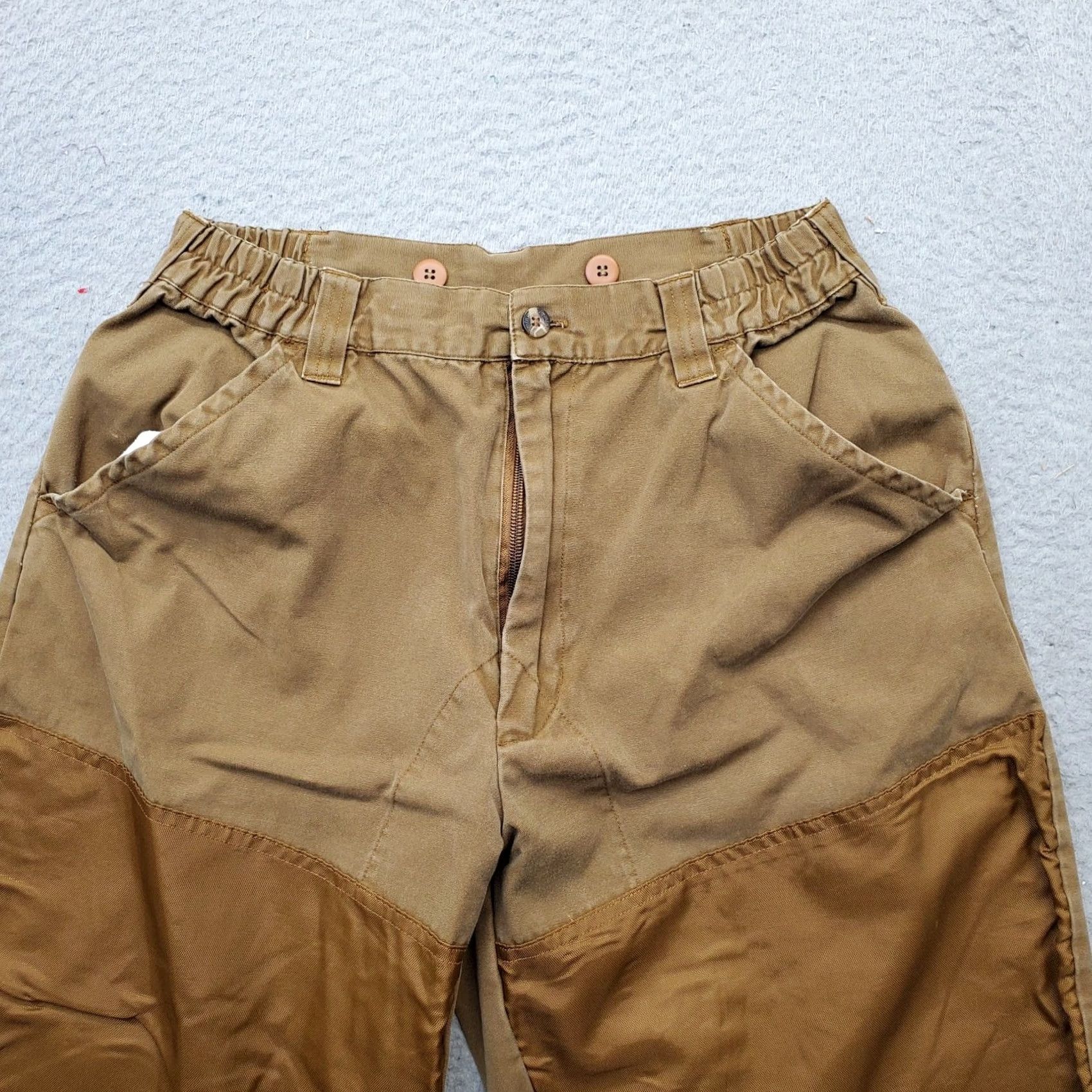 Vintage Remington Hunting Pants Mens M Tan Cotton Solid Slash Pockets Comfort Fit Size US 31 - 6 Thumbnail