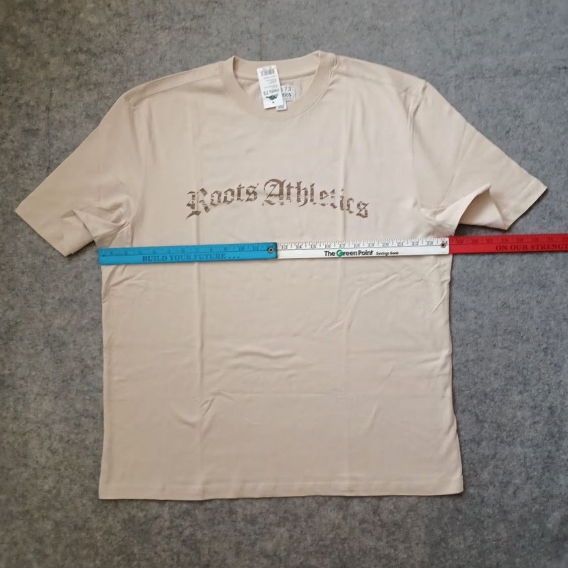 Roots Roots Athletics T Shirt Mens XL Beige Logo Short Sleeve NWT Size US XL / EU 56 / 4 - 4 Thumbnail