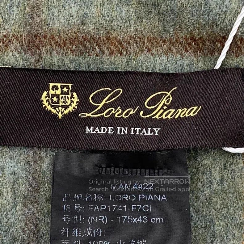 Loro Piana Loro Piana size 175*43cm Green checkered goat cashmere frin Size ONE SIZE - 7 Thumbnail