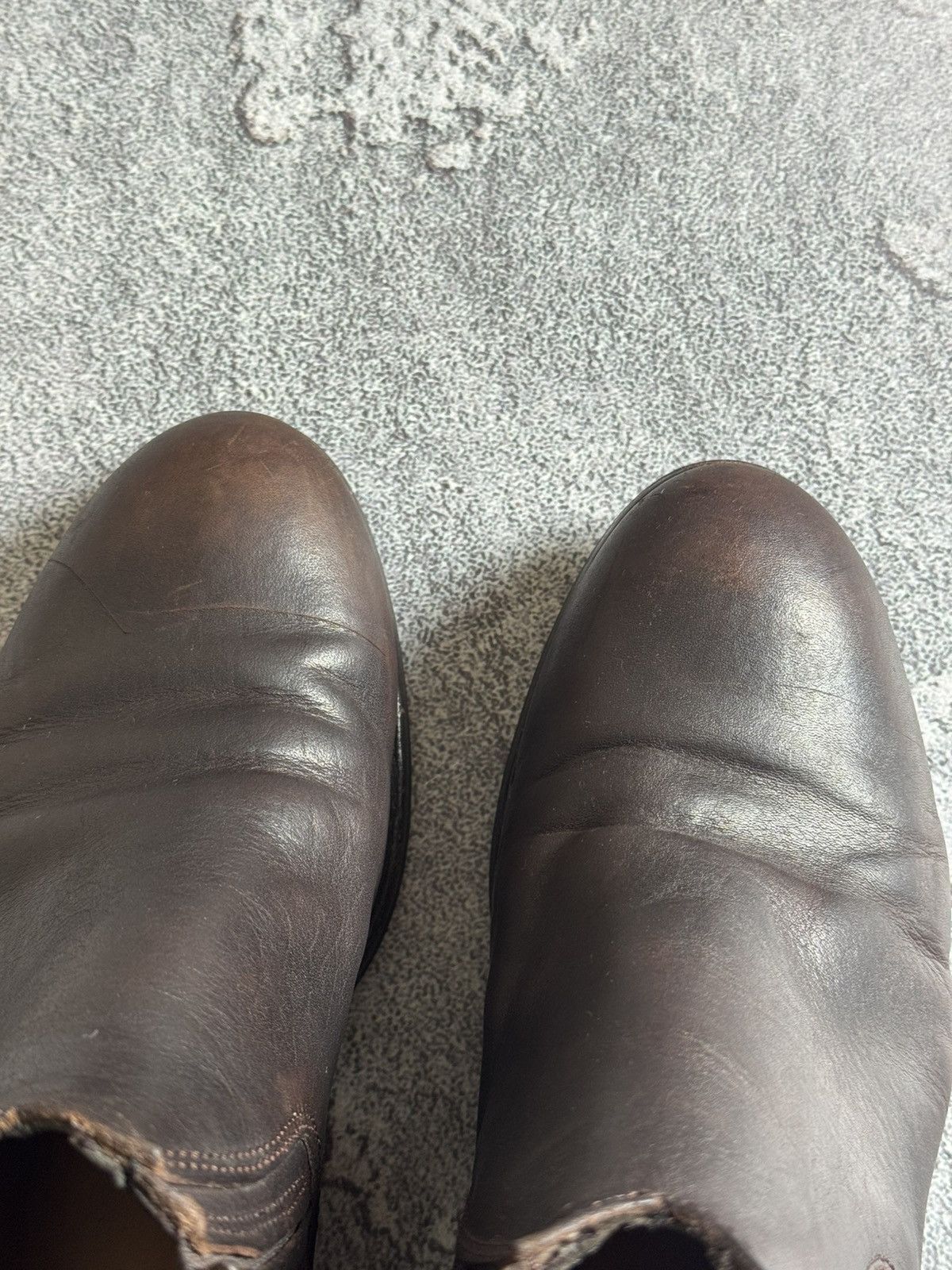 Designer × MoMA MOMA 37size leather brown shoes boots ankle cowboy biker Size US 7 / IT 37 - 21 Thumbnail
