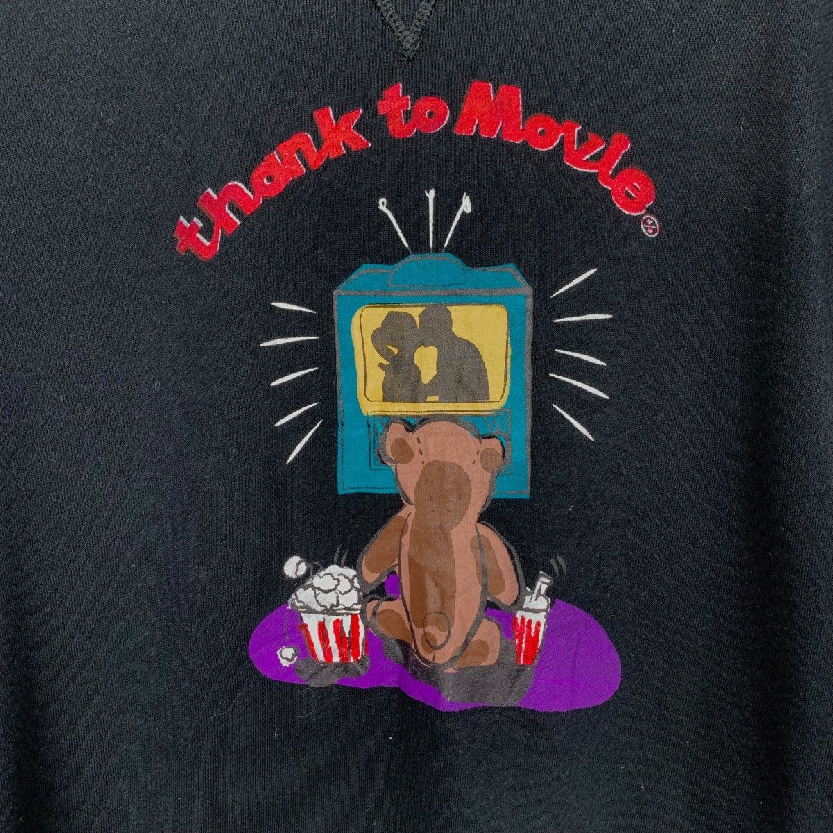 Japanese Brand THANK TO MOVIE Graphics Crewneck Sweatshirts #1752-C78 Size US M / EU 48-50 / 2 - 10 Thumbnail