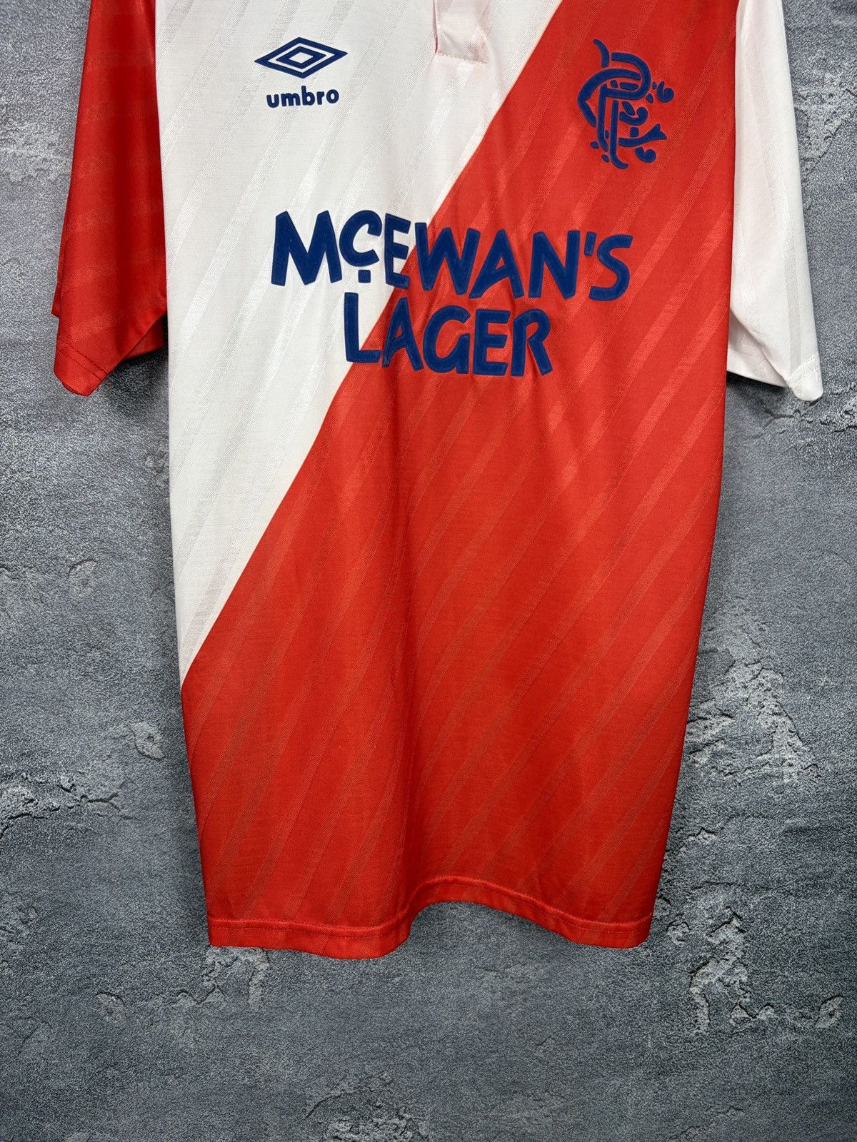 Umbro Vintage Umbro Glasgow Rangers 1987/88 Away T-shirt Jersey Size US L / EU 52-54 / 3 - 6 Thumbnail