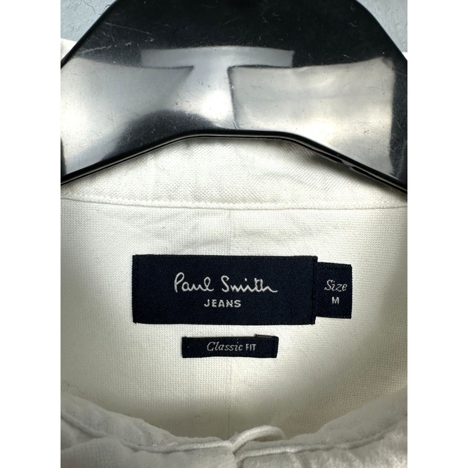 Paul Smith Paul Smith Mens White Long Sleeve Shirt M Shirt Mens White Cotton Button-Up Э Size US M / EU 48-50 / 2 - 3 Thumbnail
