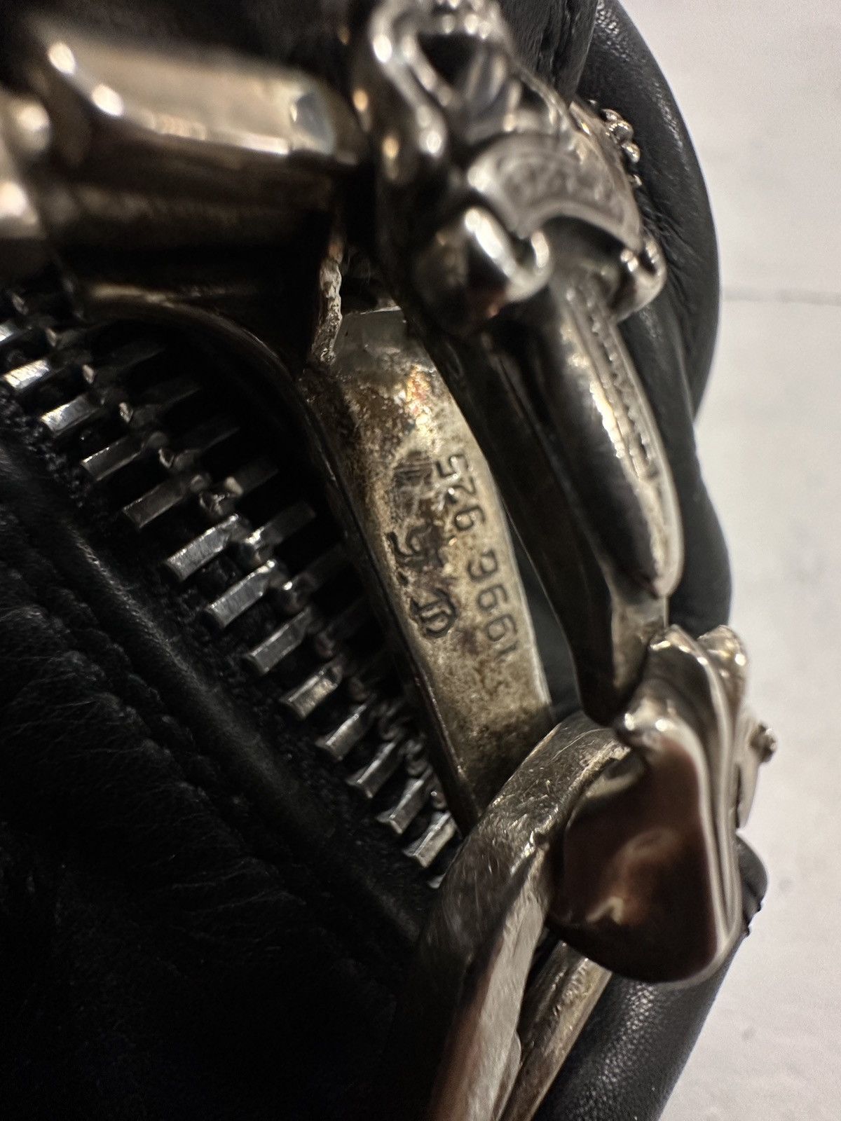 Chrome Hearts Chrome Hearts Fleur Silver Leather Patch Diaper Duffle Bag Size ONE SIZE - 6 Thumbnail