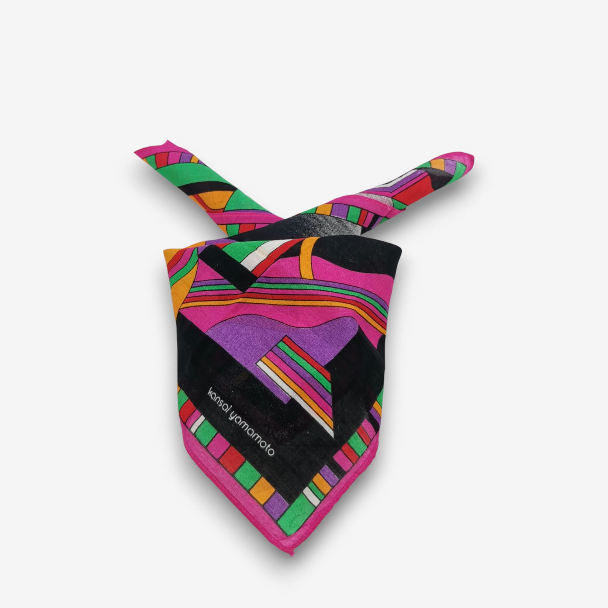 Kansai Yamamoto Vintage Kansai Yamamoto Handkerchief Bandana Neckerchief Size ONE SIZE - 4 Thumbnail