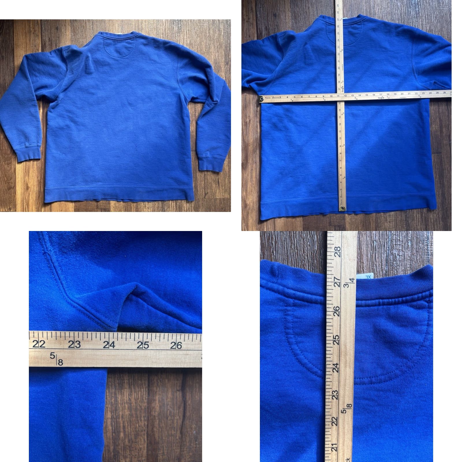Vintage Port and Company Men's Oregon Sweatshirt Blue XL Pullover Crew Neck Graphic Print PNW Outdoors Hike Nature Camp Water) Size US XL / EU 56 / 4 - 8 Thumbnail