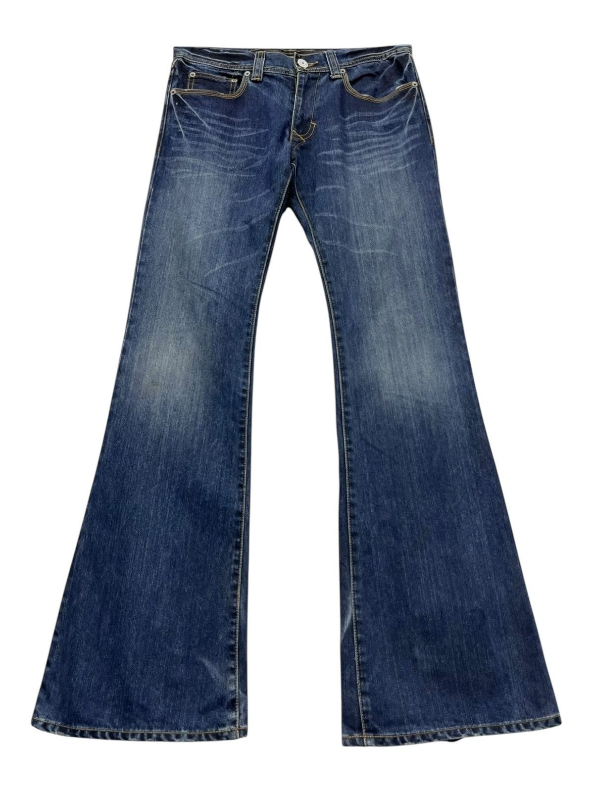 Pro Edge FYE🔥Vintage SUPER FLARE Punk Zipper Pocket Grunge Heel Bite Size US 30 / EU 46 - 2 Thumbnail