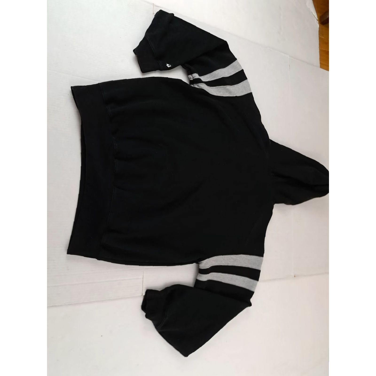Vintage VINTAGE Badger Sweatshirt Pullover Hooded Black XL Pockets Canvas Unsisex Adults Regular Sweatshirt Hoodie Size US XL / EU 56 / 4 - 5 Thumbnail