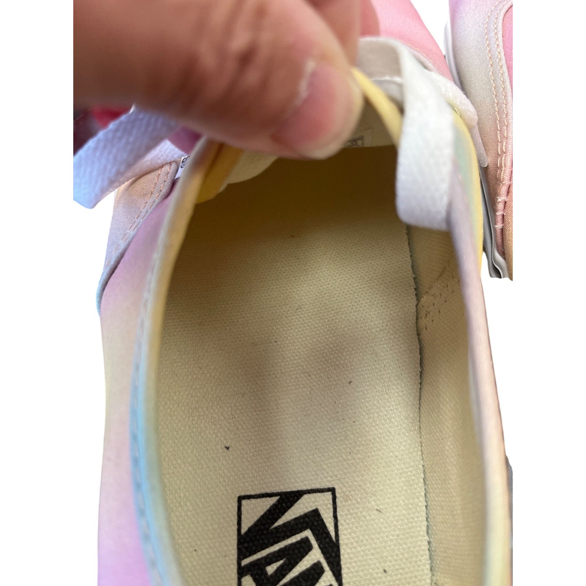 Vans Vans mens womans yellow pink low top sneakers sz 10.5m/12w S Size US 10.5 / EU 43-44 - 8 Thumbnail