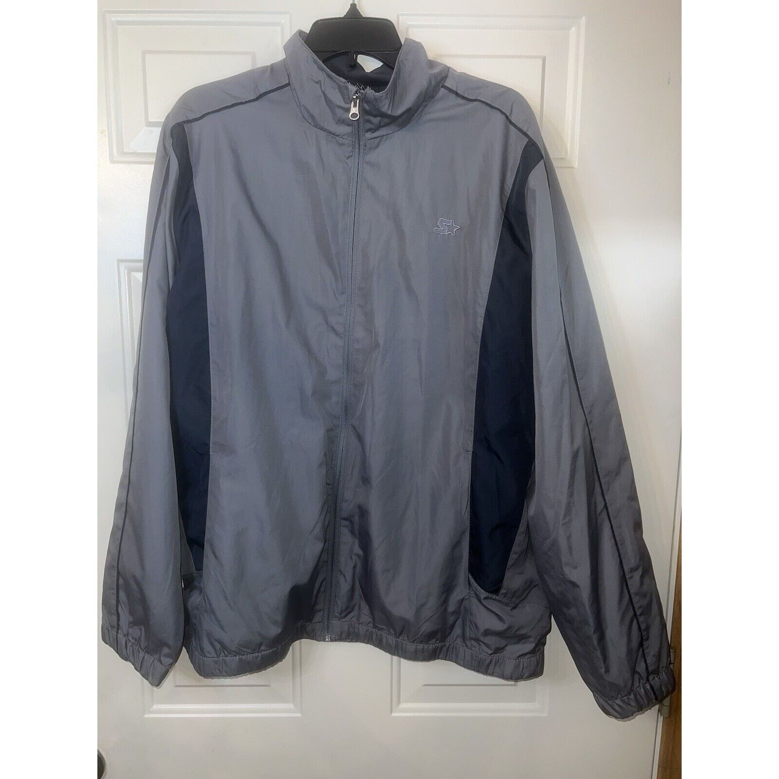 Starter Starter Jacket Mens L Full Zip Black Polyester Windbreaker Size US L / EU 52-54 / 3 - 1 Thumbnail