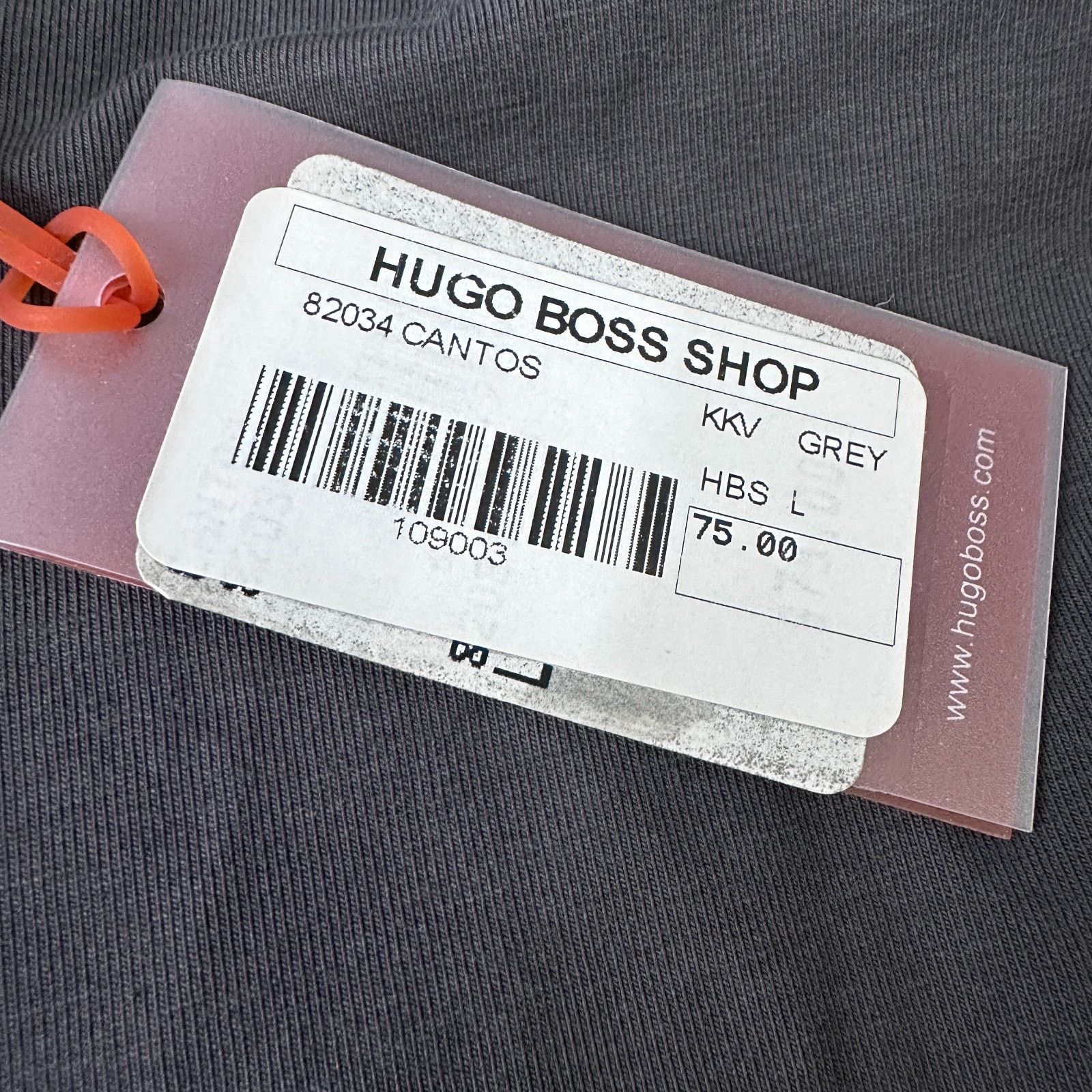 Hugo Boss Hugo Boss Cantos T-Shirt Men L Gray Cotton Crew Short Sleeve Size US L / EU 52-54 / 3 - 6 Thumbnail