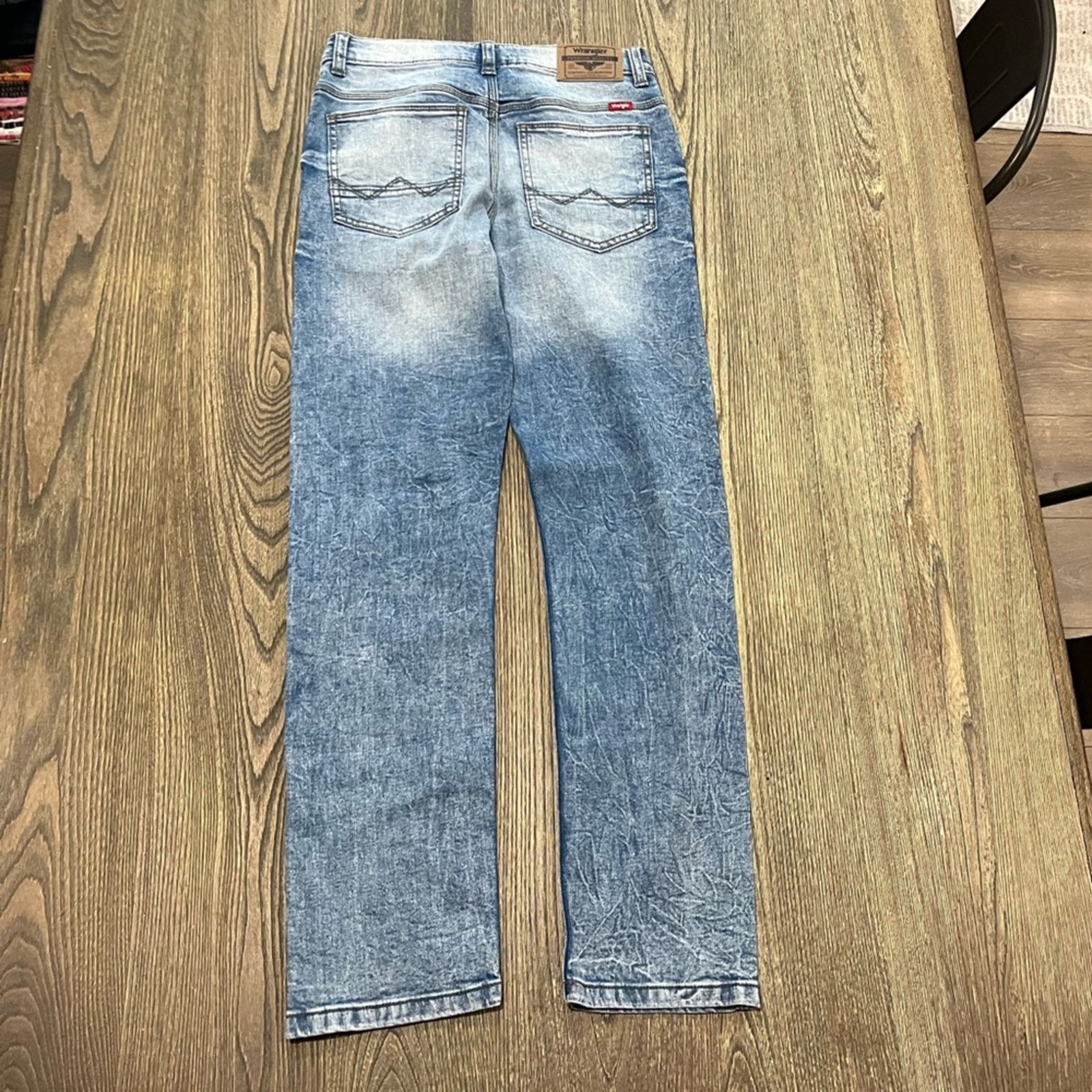 Wrangler Wrangler Tapered Jeans Slim Fit Stretch Pockets Denim 14R Size 36" / US 14 / IT 50 - 9 Thumbnail