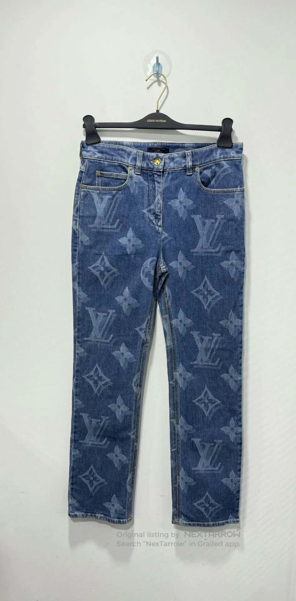Louis Vuitton Louis Vuitton Monogram Print Jeans. Size US 38 / EU 54 - 1 Thumbnail