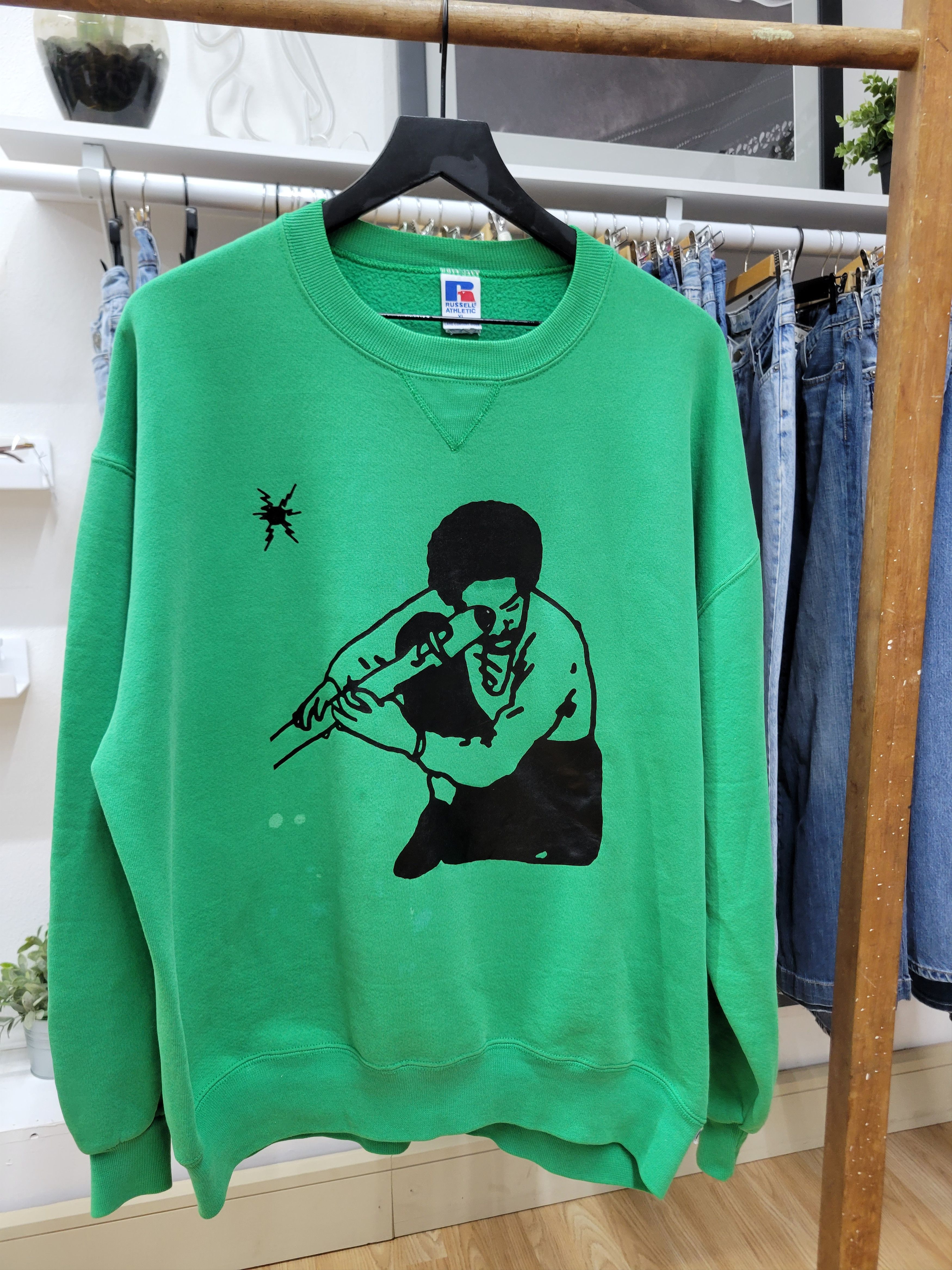 Rap Tees × Russell Athletic × Vintage Andre 3000 new blue sun sweater Size US XL / EU 56 / 4 - 2 Thumbnail