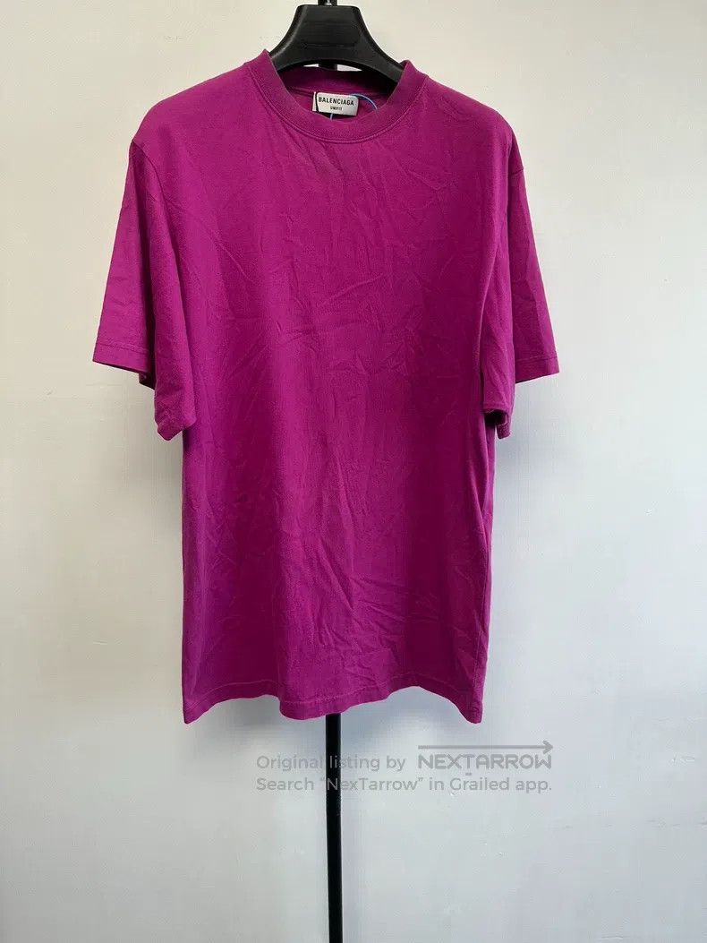 Balenciaga Balenciaga Solid Color Crew Neck Cotton Short Sleeve Size US S / EU 44-46 / 1 - 1 Thumbnail
