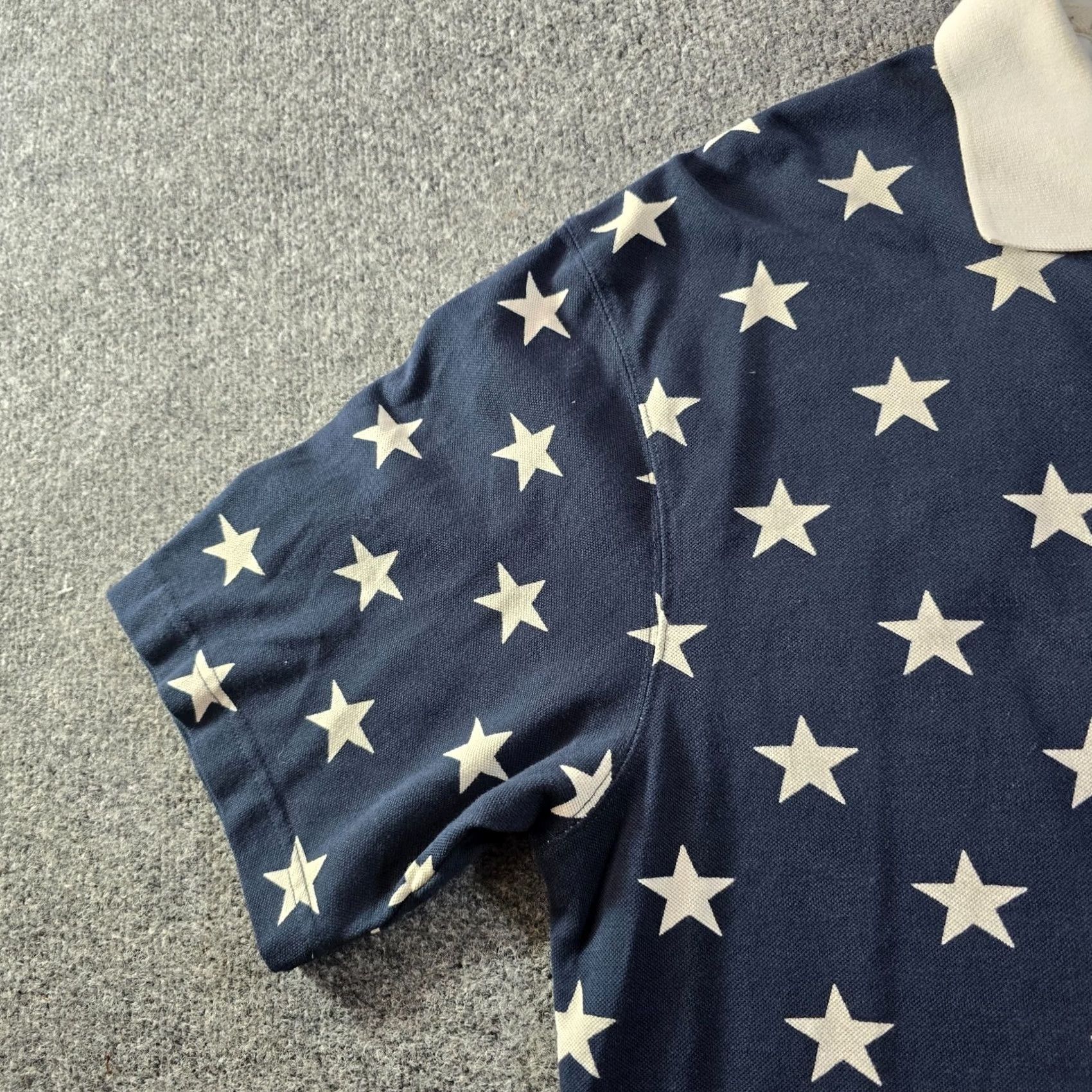 Vintage RedHead Polo Shirt Mens Large Red White Blue American Flag Short Sleeve Shirt Size US L / EU 52-54 / 3 - 3 Thumbnail