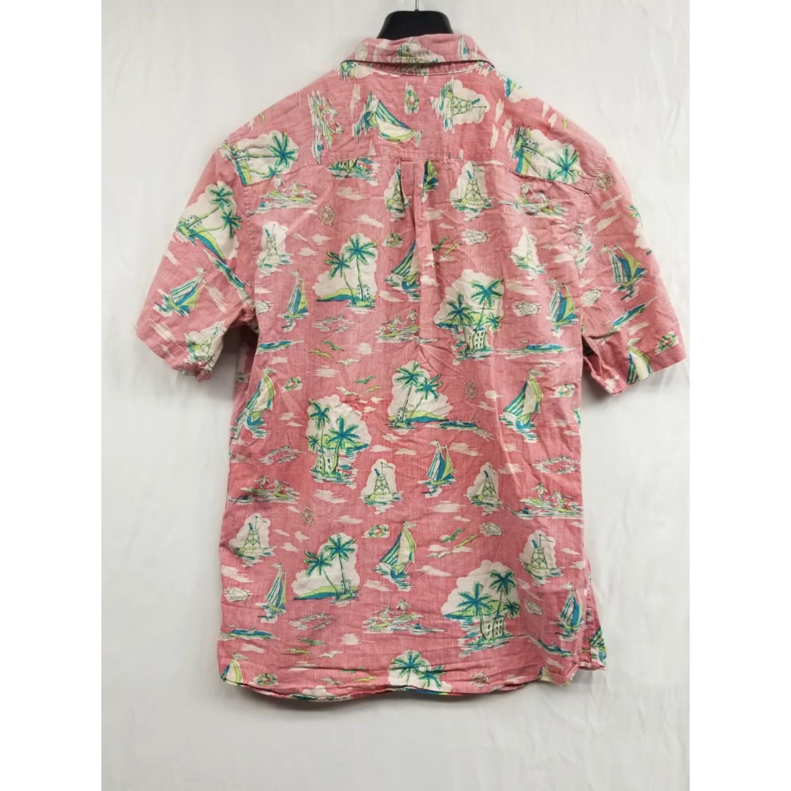 O'Neill O'Neill Mens Hawaiian Shirt Large Button Reverse Floral Short Sleeve Casual Party/Cocktail Travel Cotton Spandex Reversible Button-Up Size US L / EU 52-54 / 3 - 2 Thumbnail