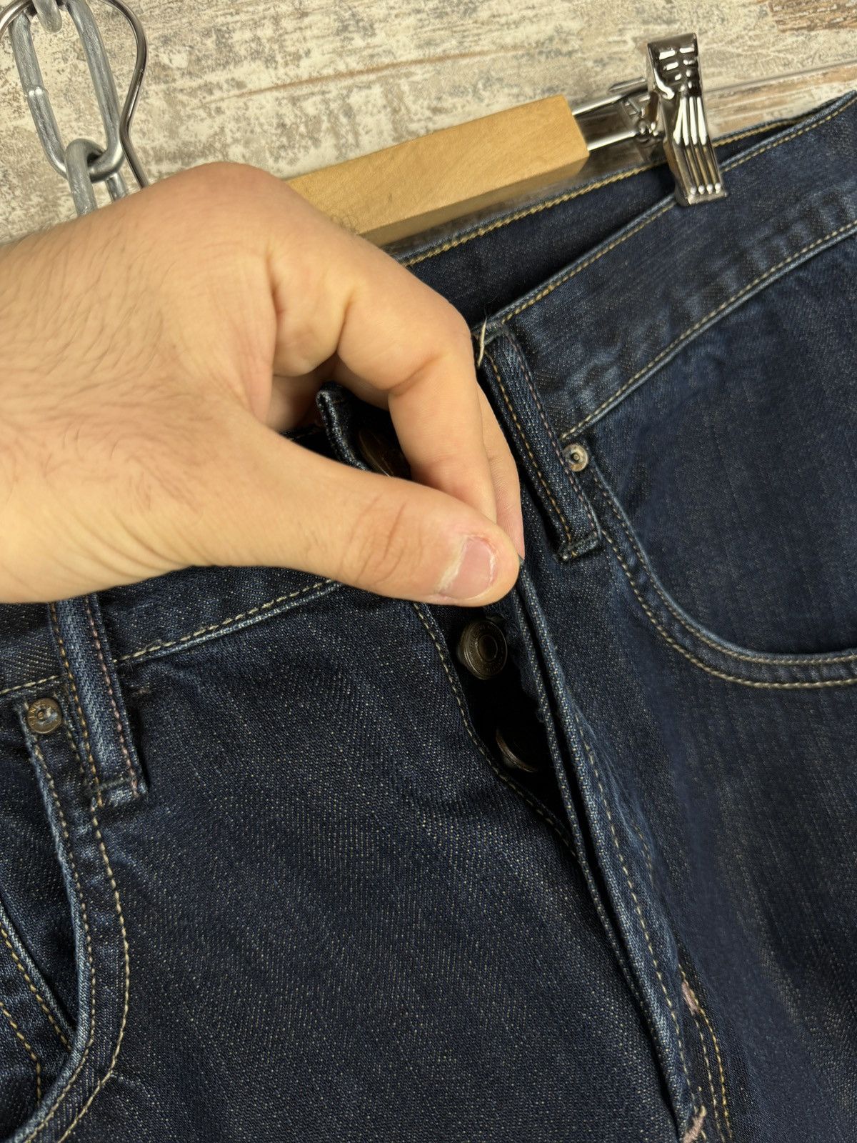 Allsaints × Japanese Brand × Vintage Mens Vintage AllSaints ES Runner denim shorts jeans luxury Size US 36 / EU 52 - 7 Thumbnail