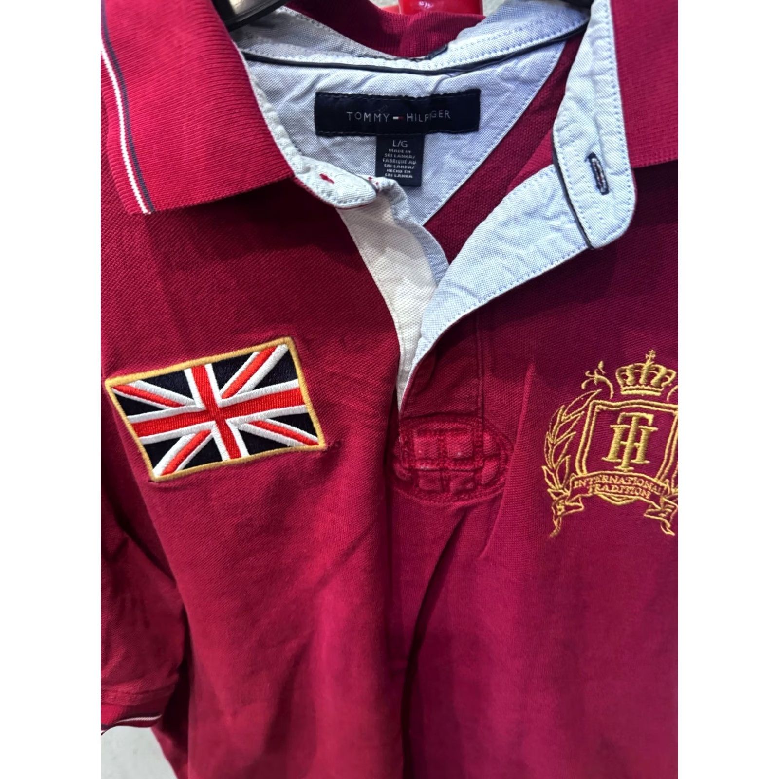 Tommy Bahama Tommy Bahama Polo Shirt Mens Rugged Back Panel ENgland Rugby Large Multicolor Short Sleeve Shirt Winter 90s Rugby theme Size US L / EU 52-54 / 3 - 4 Thumbnail