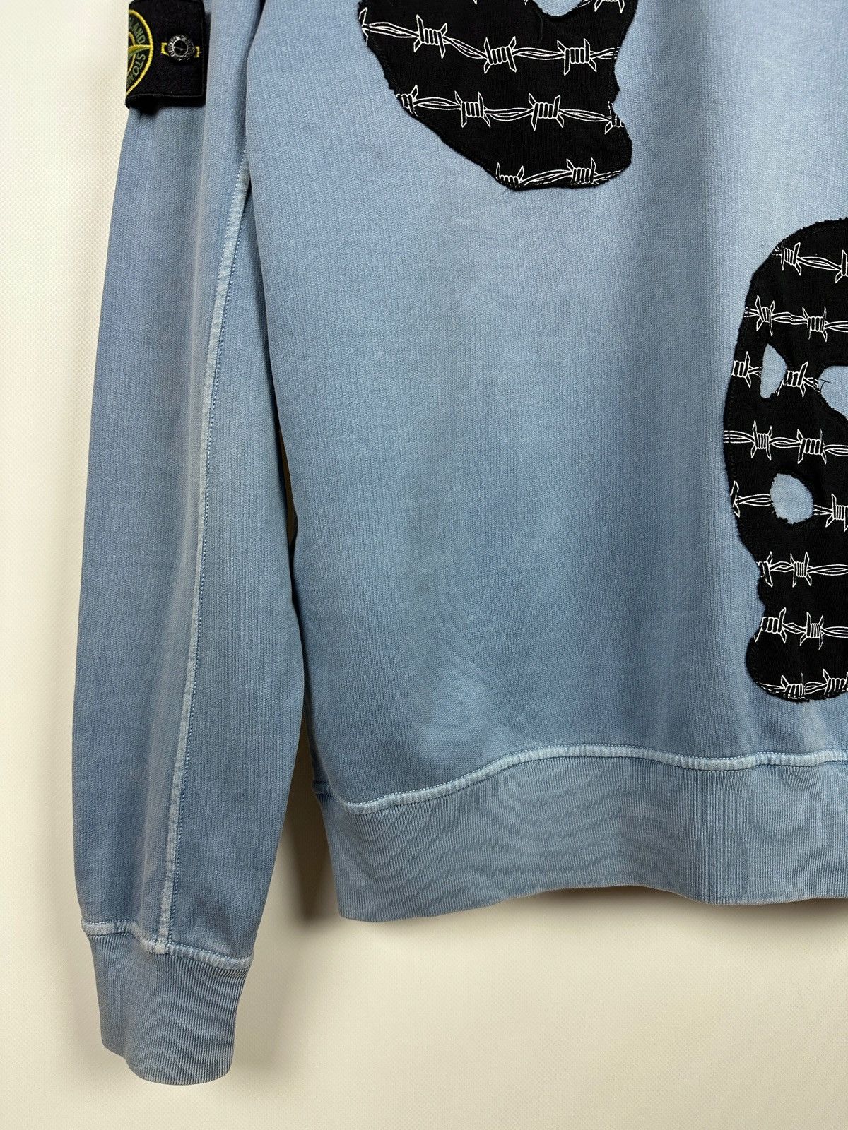 Stone Island Stone Island Custom Garment Dyed Blue Sweatshirt Size US L / EU 52-54 / 3 - 19 Thumbnail