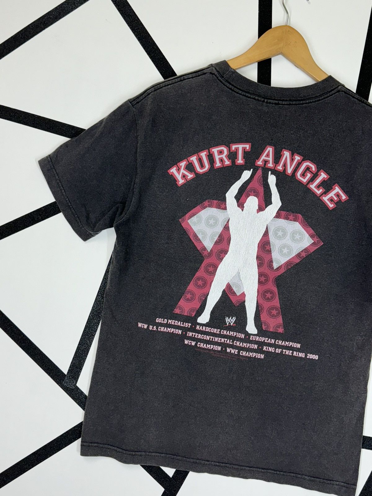 Vintage VINTAGE 2002 KURT ANGLE YOU SUCK OH, ITS TRUE FADED T-SHIRT Size US M / EU 48-50 / 2 - 7 Thumbnail