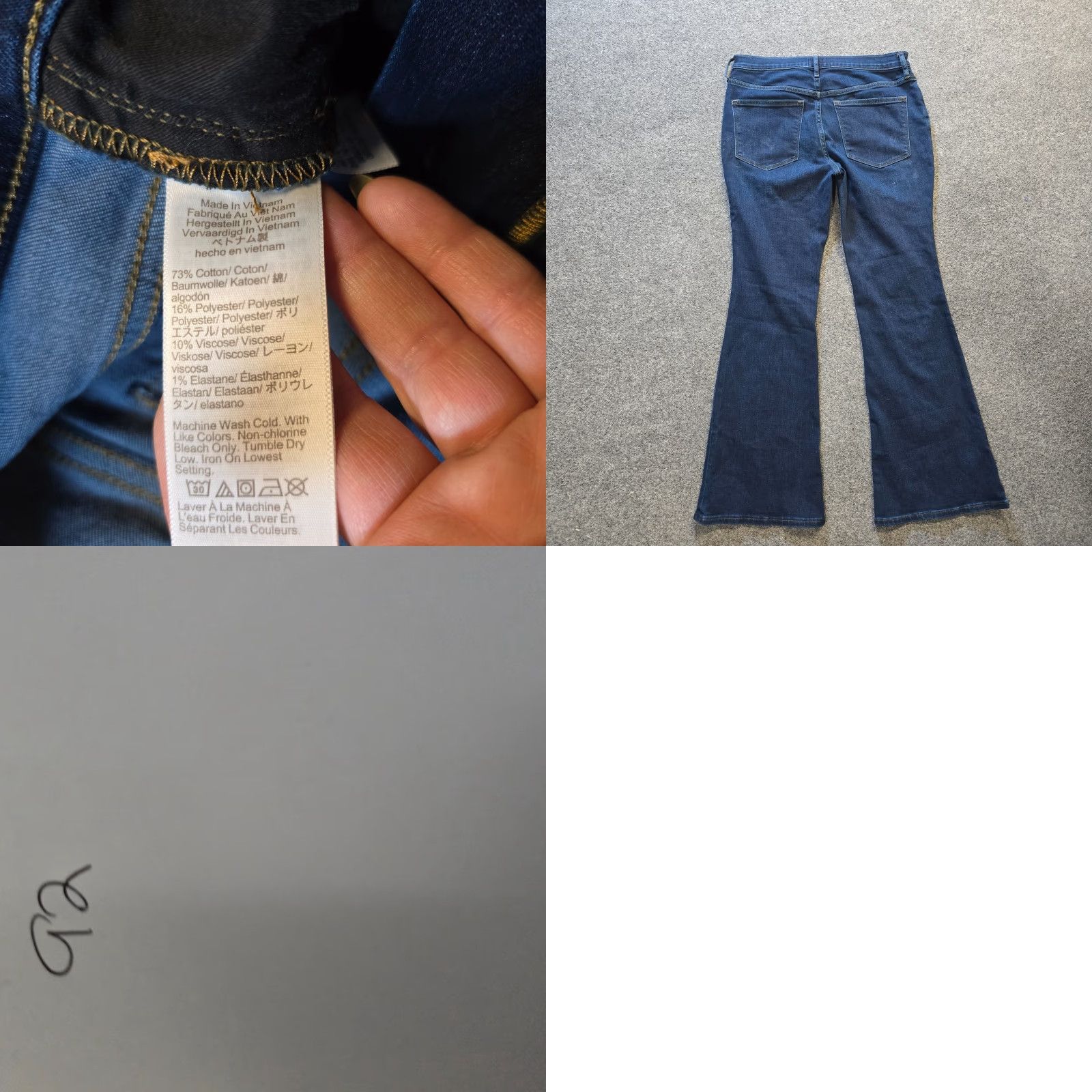 J.Crew J.CREW Jeans Womens 27 Petite Blue Full Length Flare Stretch Mid Rise Capsule Shirt? Size 27" / US 4 / IT 40 - 8 Thumbnail