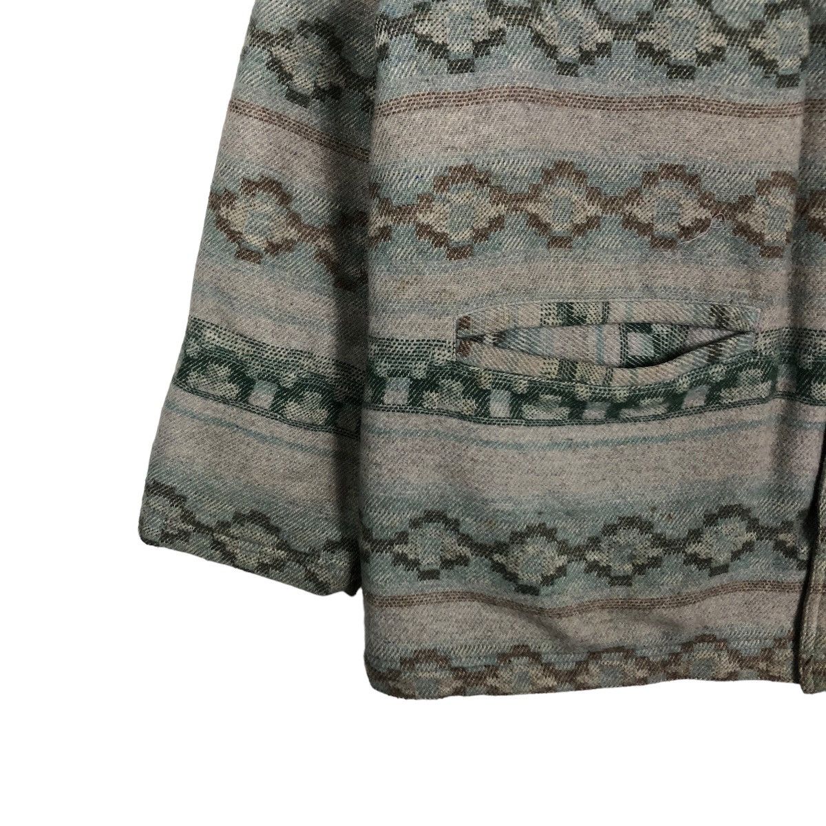 Japanese Brand 🔥90’s Navajo Aztec Wool Chore Jacket Herald Tribune America Size US M / EU 48-50 / 2 - 4 Thumbnail