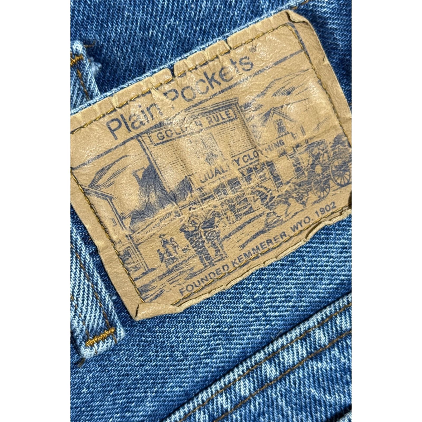 JCPenney 1970s JC Penney Plain Pockets Jeans – Perfect Fade – Bootcut Size US 30 / EU 46 - 4 Thumbnail