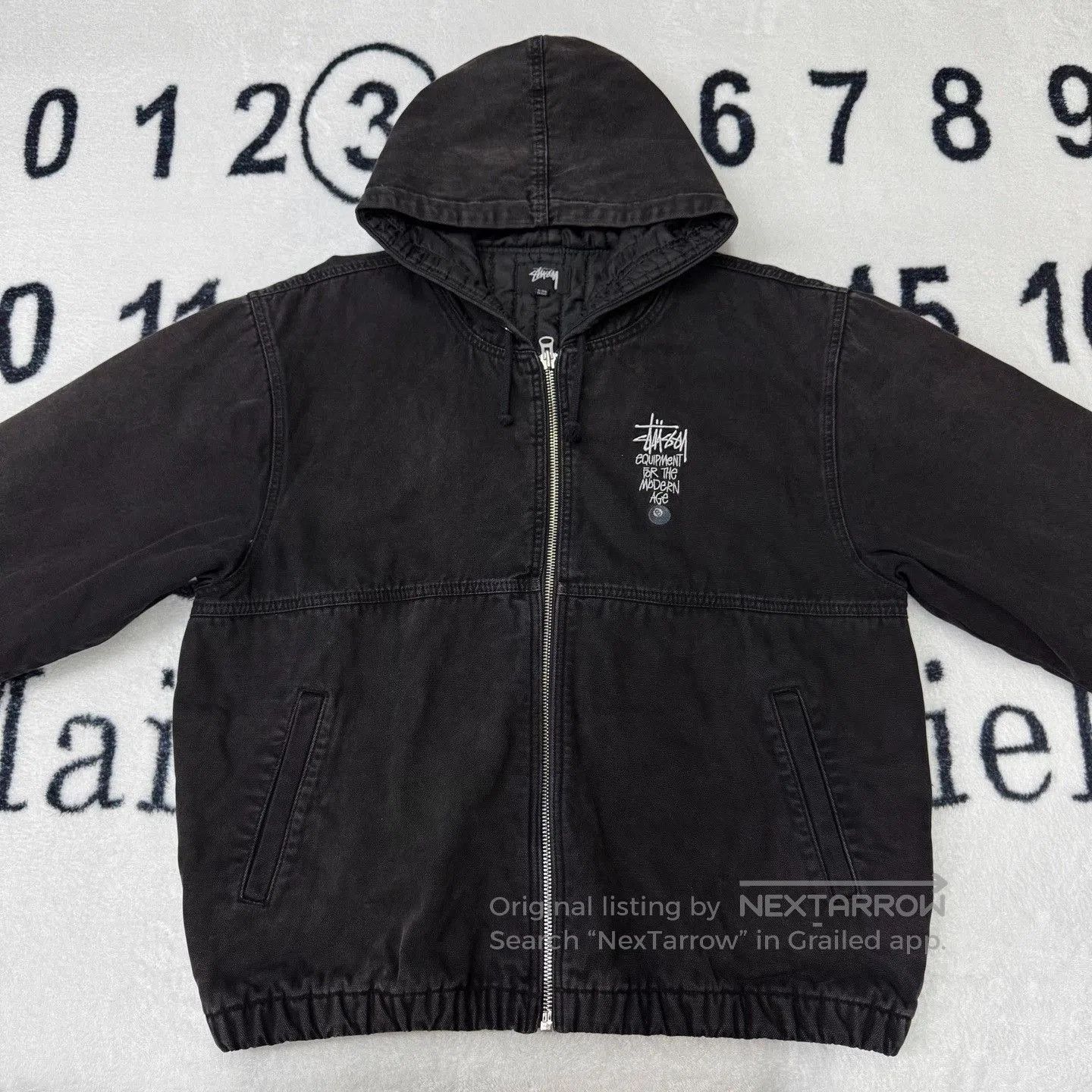 Stussy Stussy 25th Anniversary Varsity Jacket Black on Black | Grailed