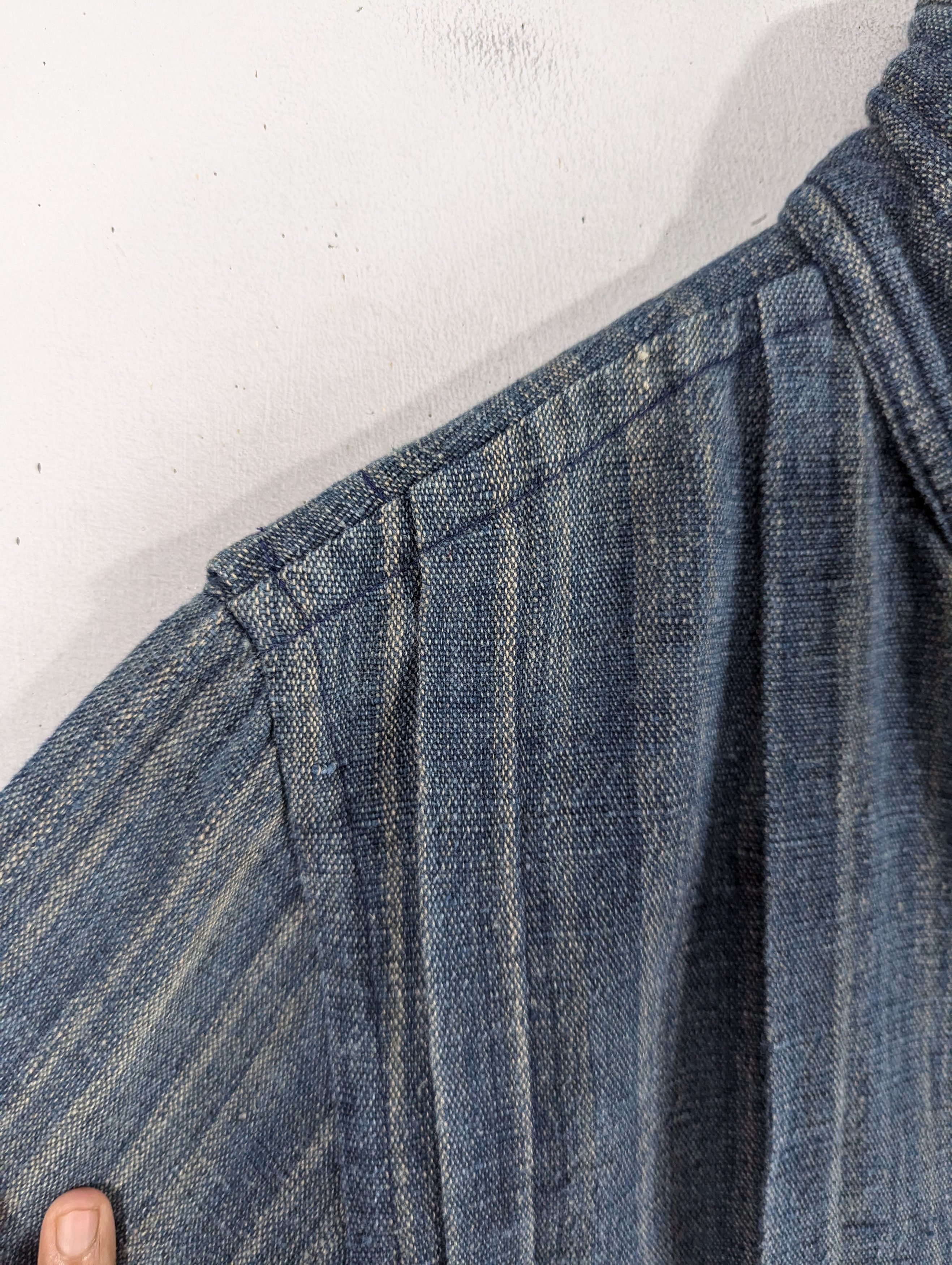 Japanese Brand Vintage Yuhei Anrico Atelier Denim Snap Button Jacket Size L / US 10 / IT 46 - 10 Thumbnail