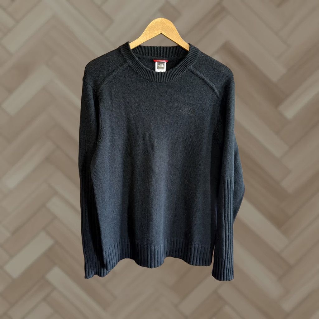 The North Face The North Face Sweater Black XL Long Sleeve Crew Neck Cotton Wool Blend Knit Pullover Outdoor Size US XL / EU 56 / 4 - 1 Thumbnail