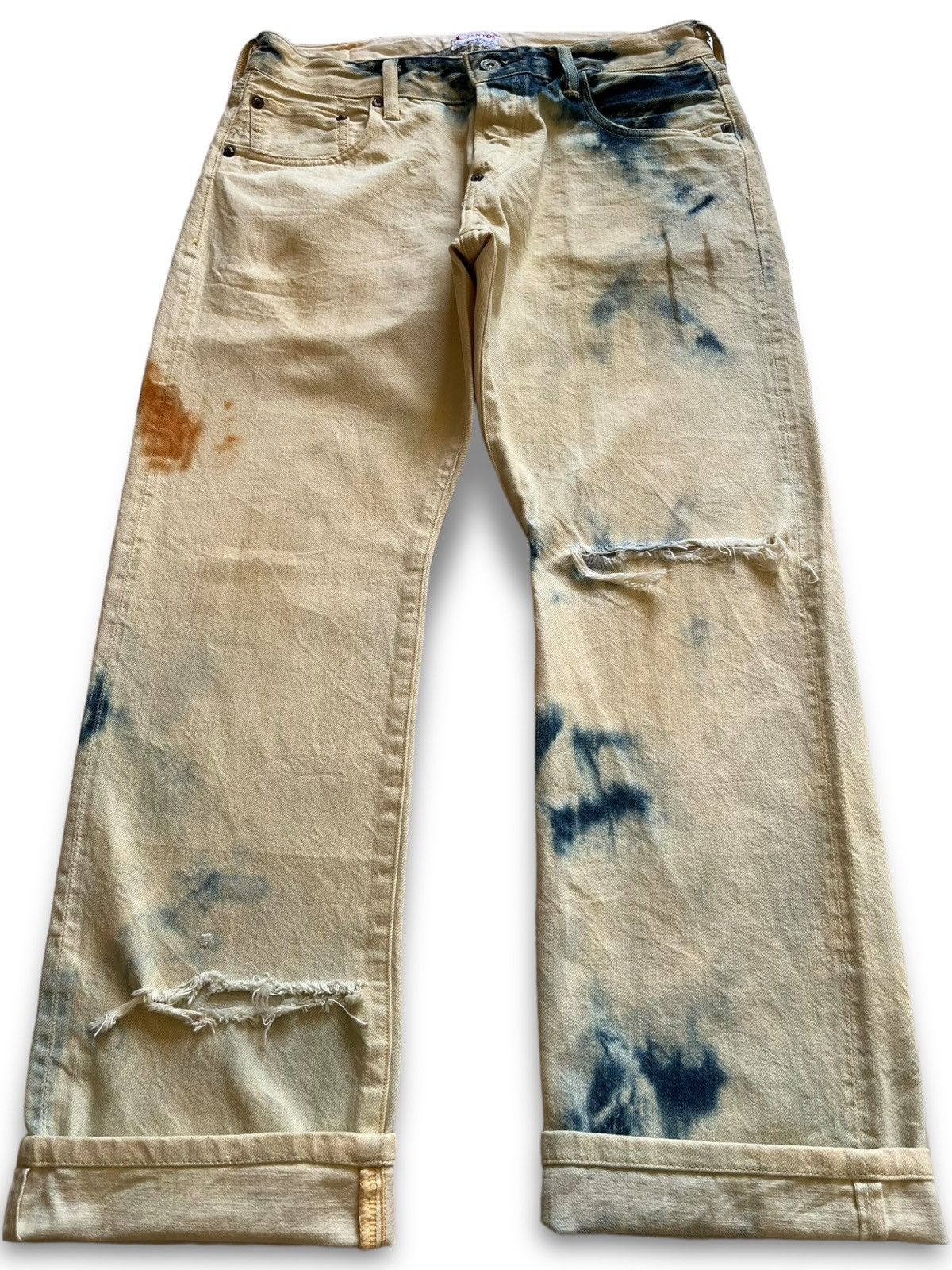 Japanese Brand Vintage Japanese Canton Overalls Buckle Back Selvedge Jeans Size US 30 / EU 46 - 1 Thumbnail